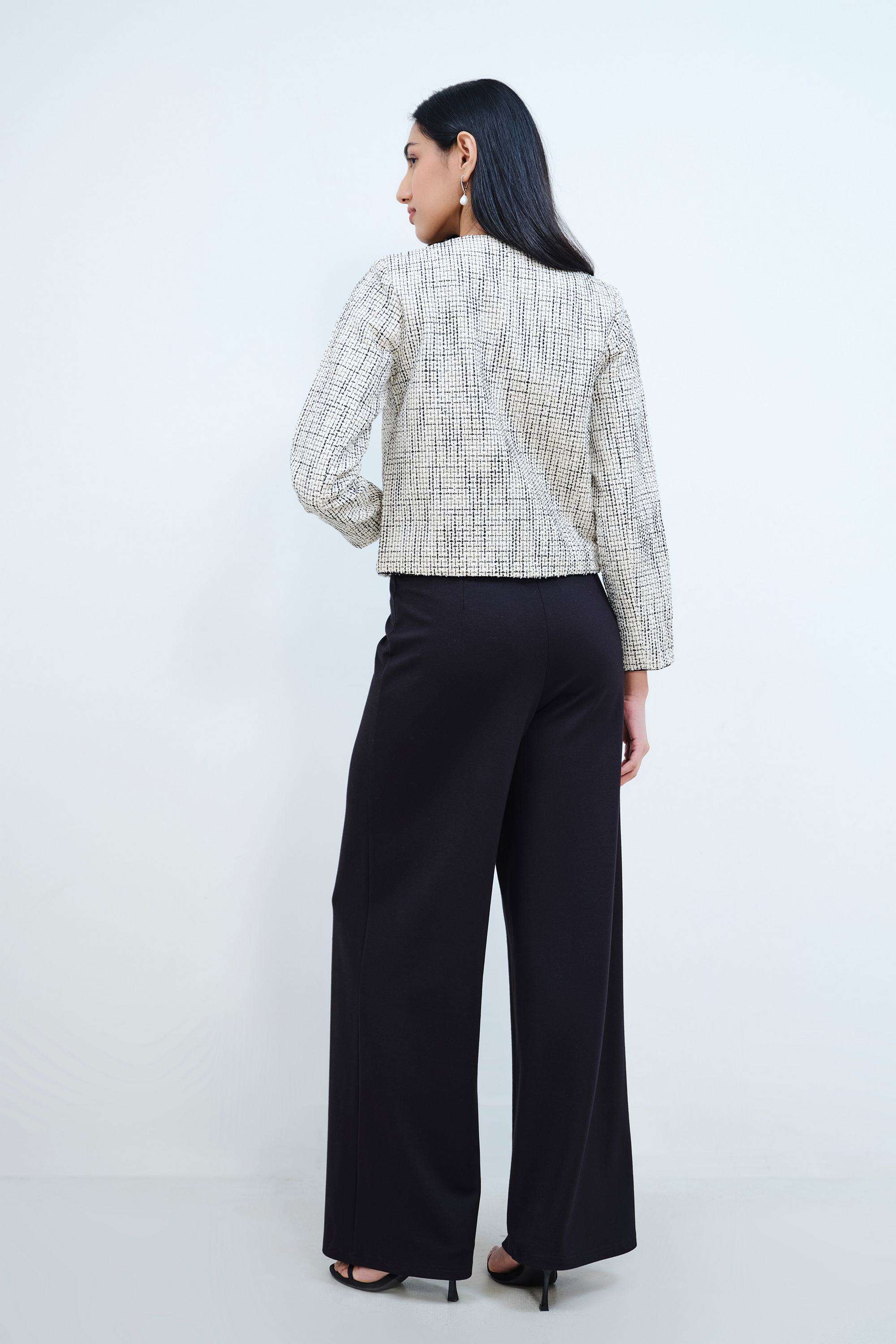 Solid-Blended-Fabric-Women-s-Jacket