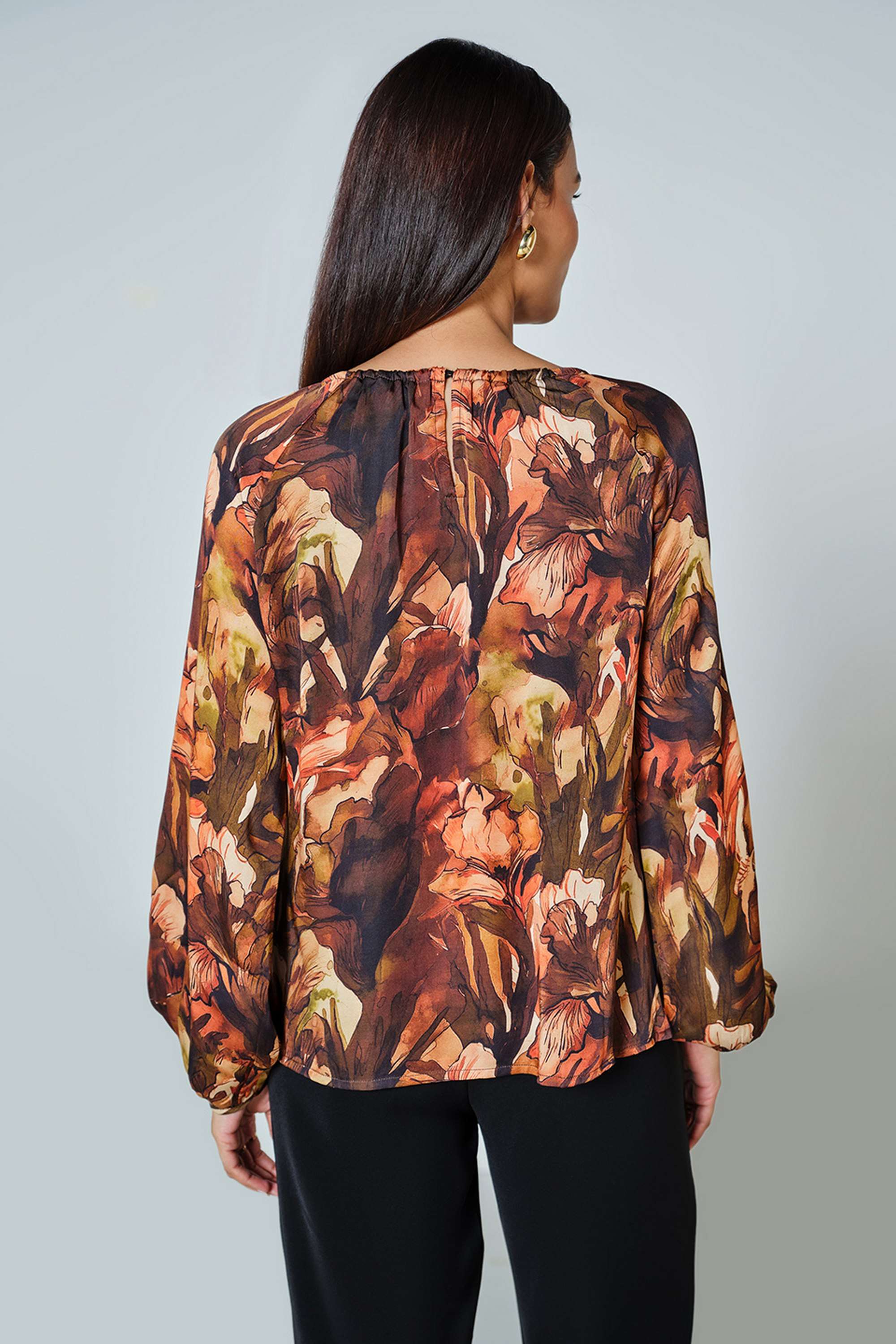 Abstract-Modal-Round-Neck-Women-s-Top