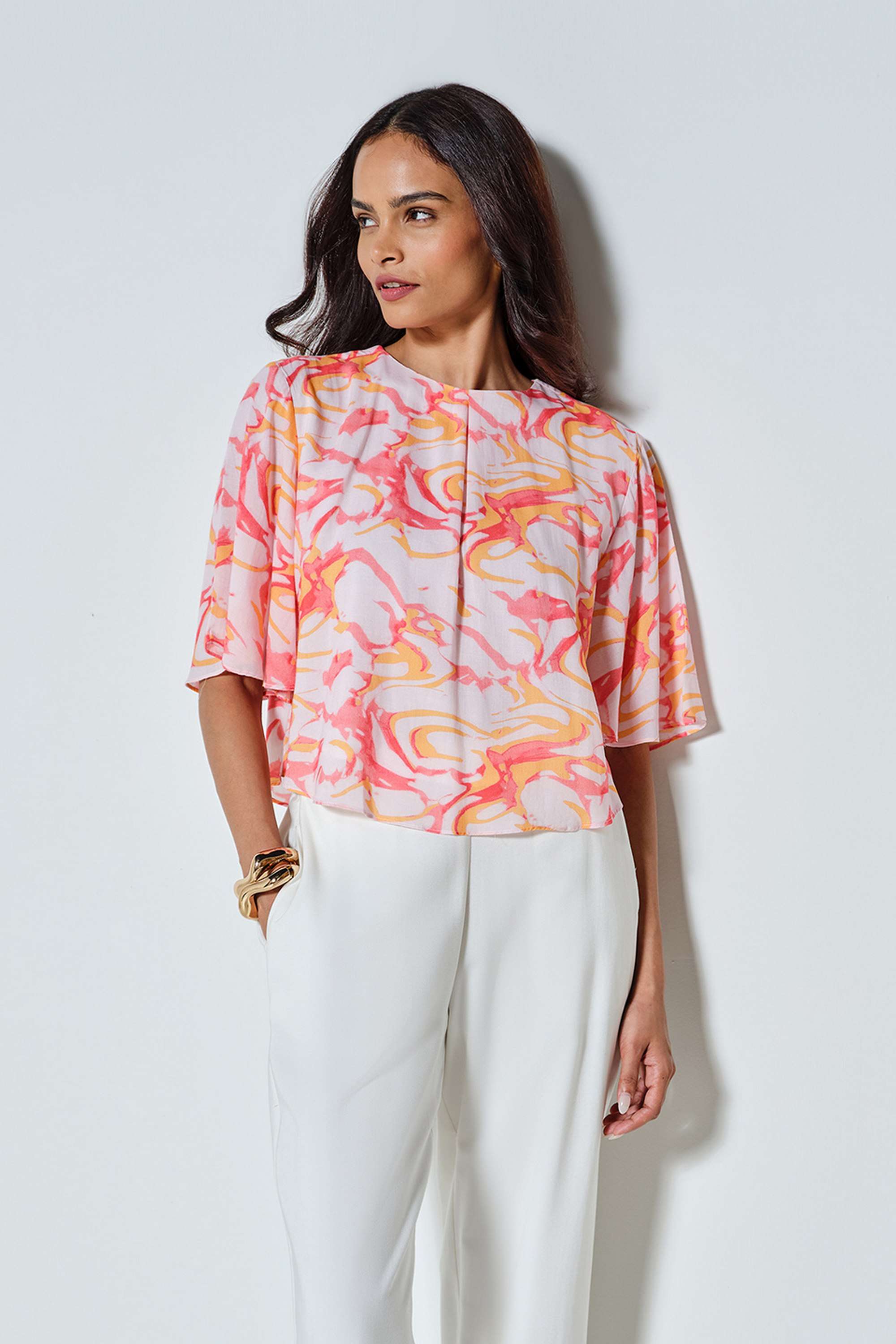 Abstract-Modal-Round-Neck-Women-s-Top