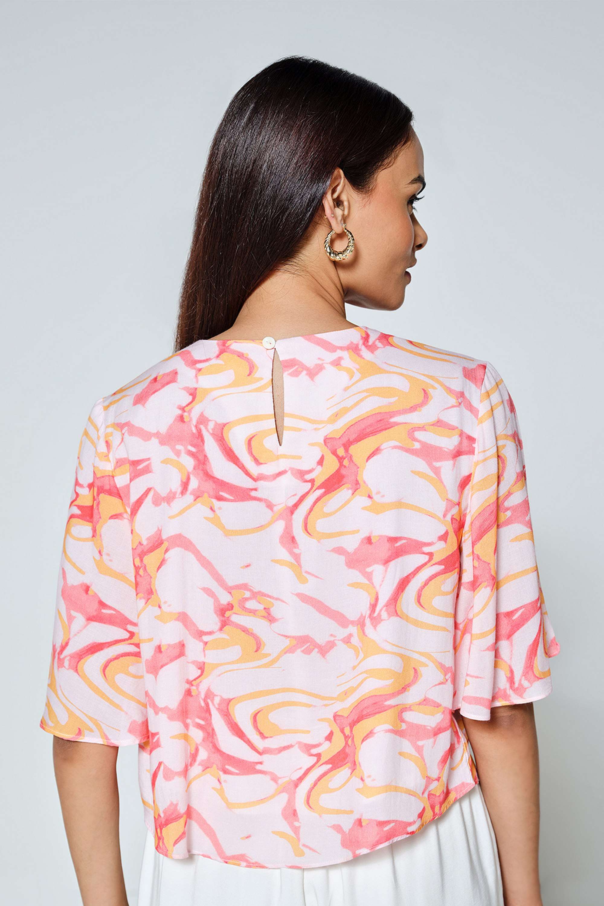 Abstract-Modal-Round-Neck-Women-s-Top