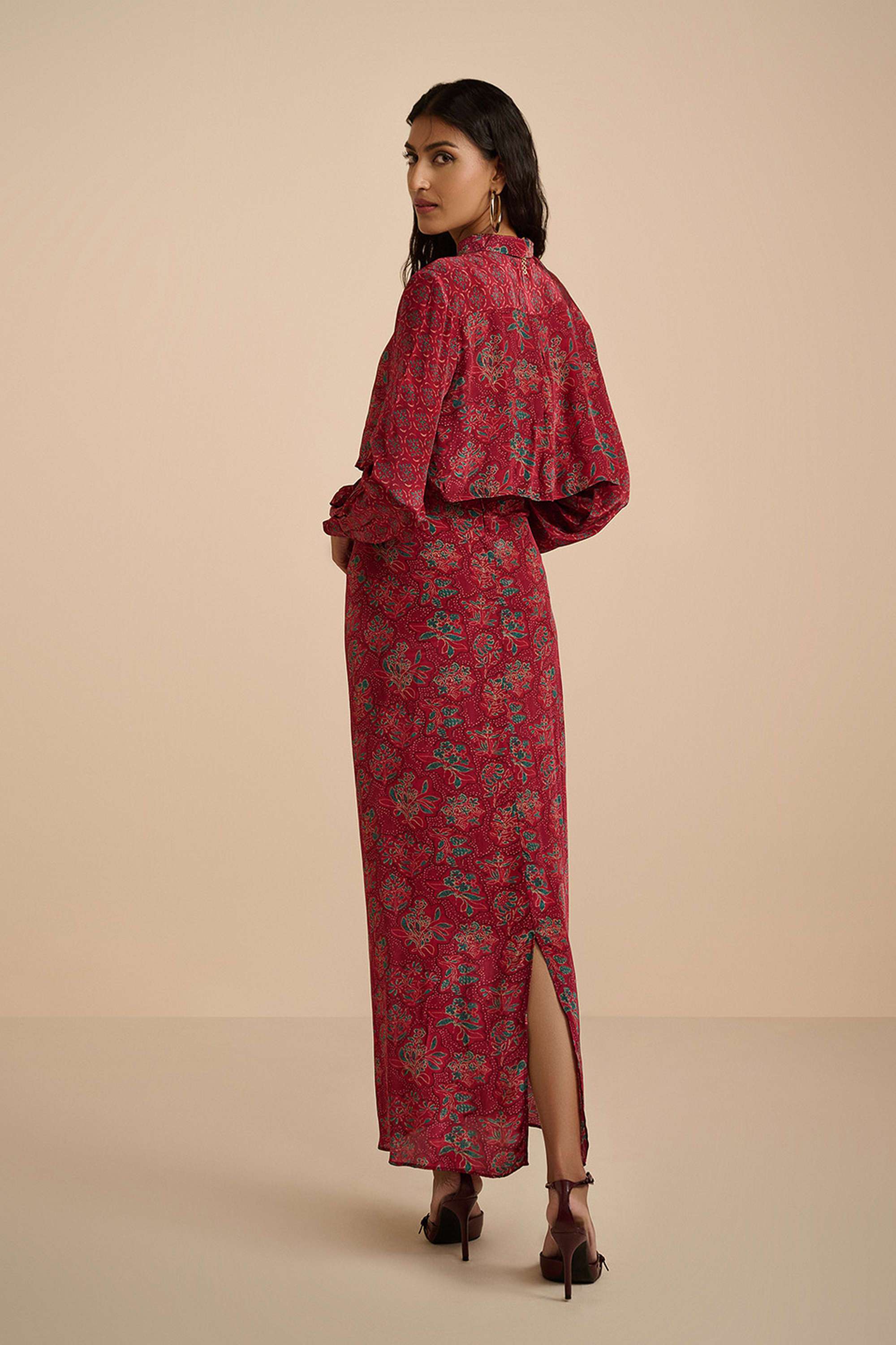 Floral-Ankle-Length-Viscose-Woven-Women-s-Co-Ord-Set