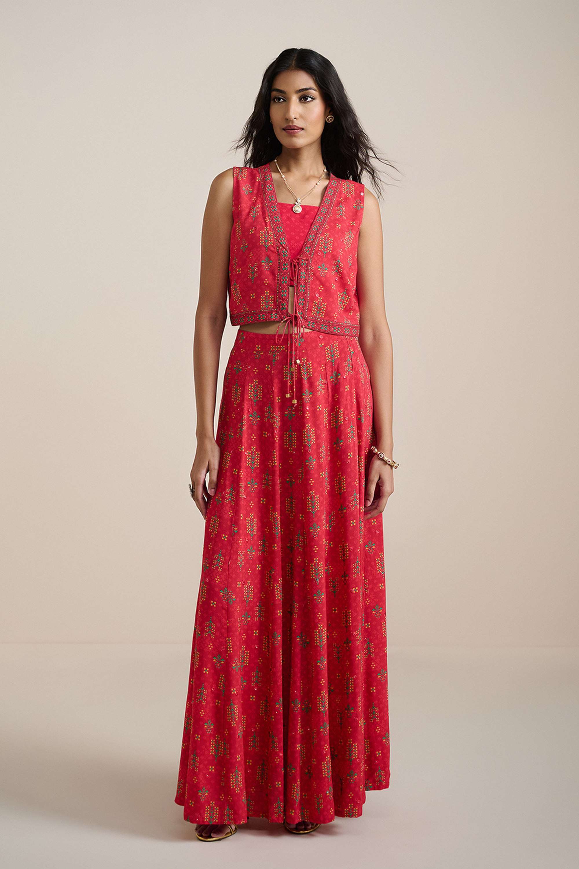 Printed-Full-Length-Viscose-Women-s-Co-Ord-Set