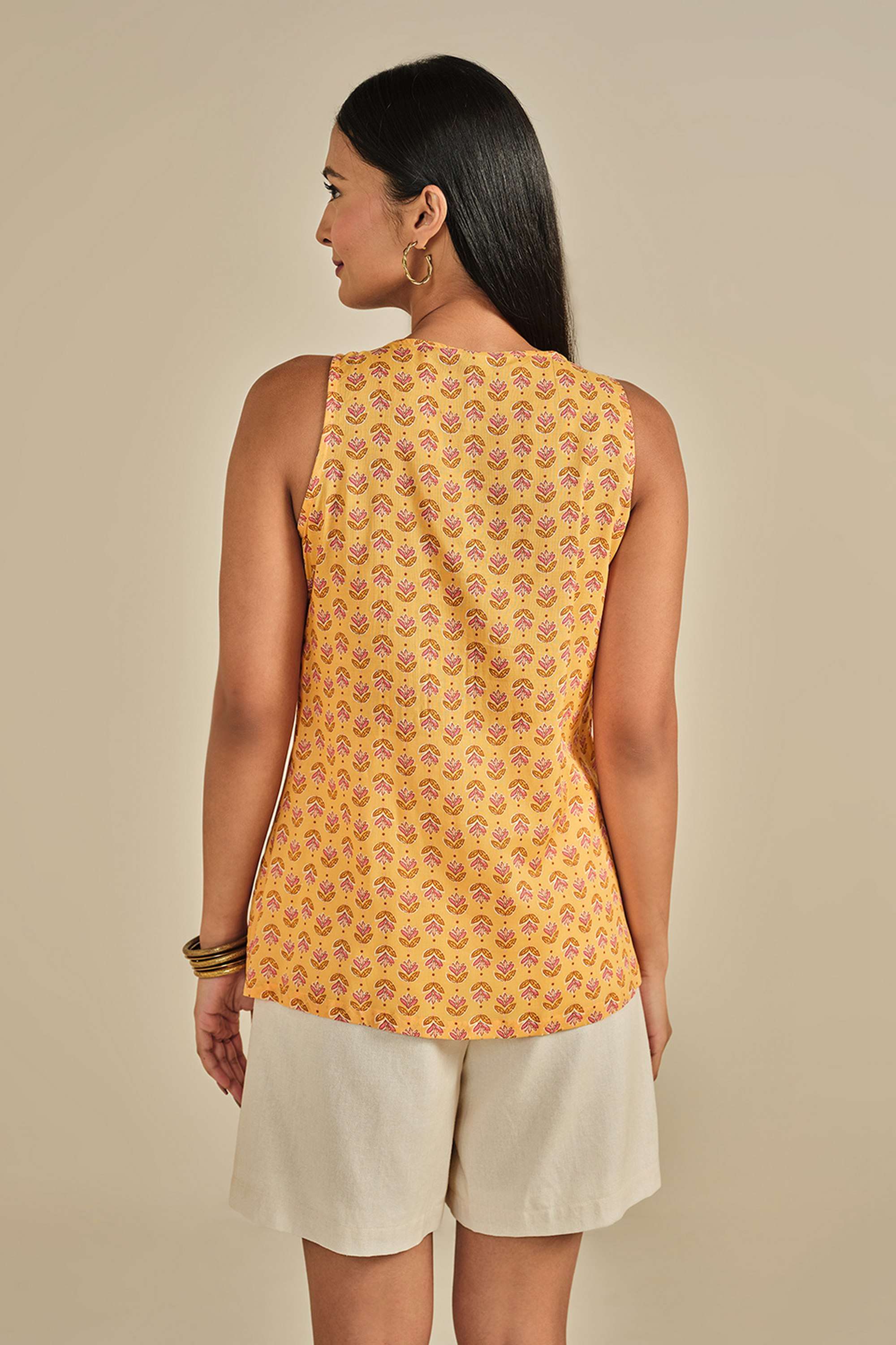 Floral-Modal-Round-Neck-Women-s-Top