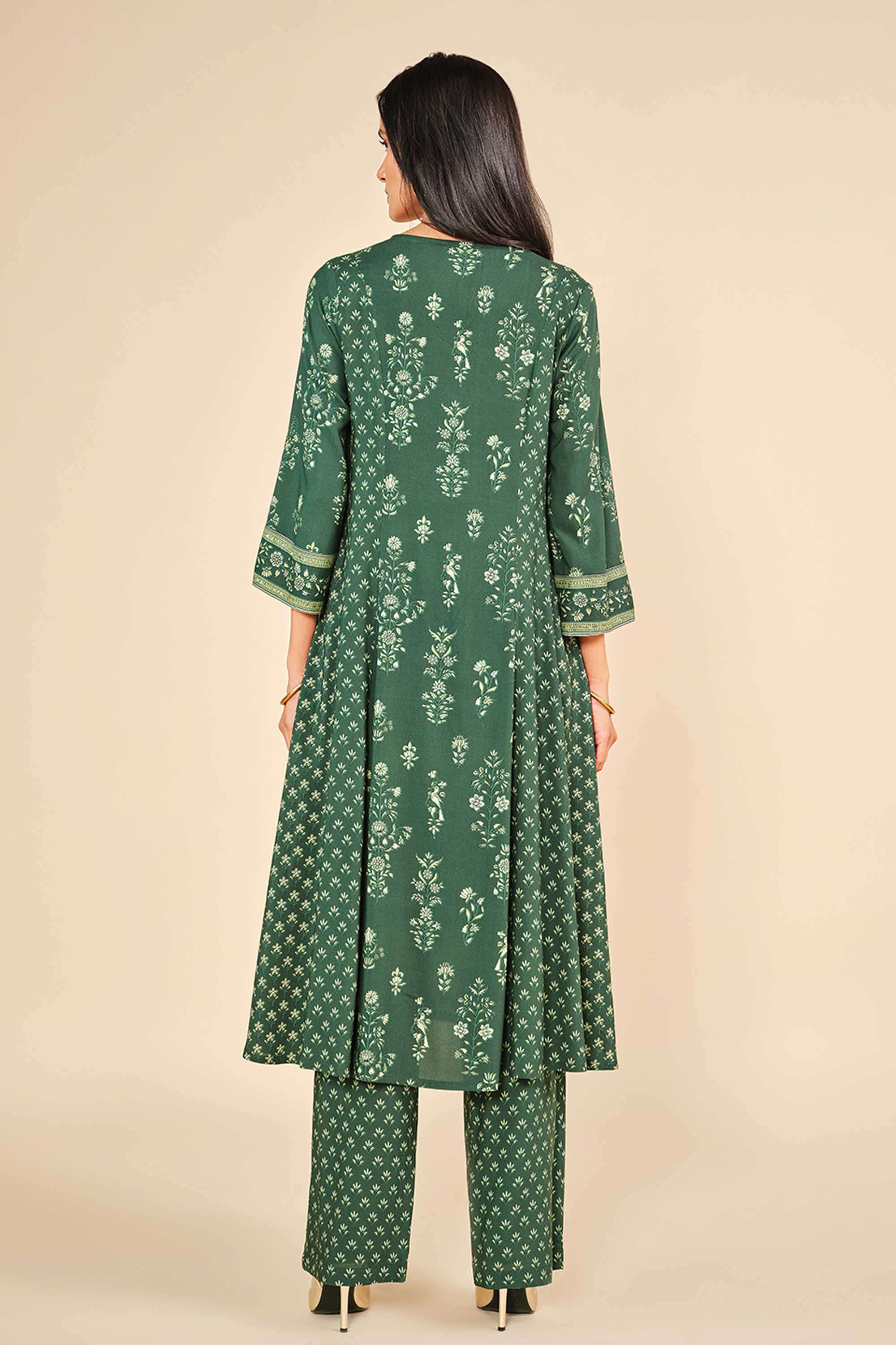 Embroidered-V-Neck-Viscose-Women-Co-Ord-Set