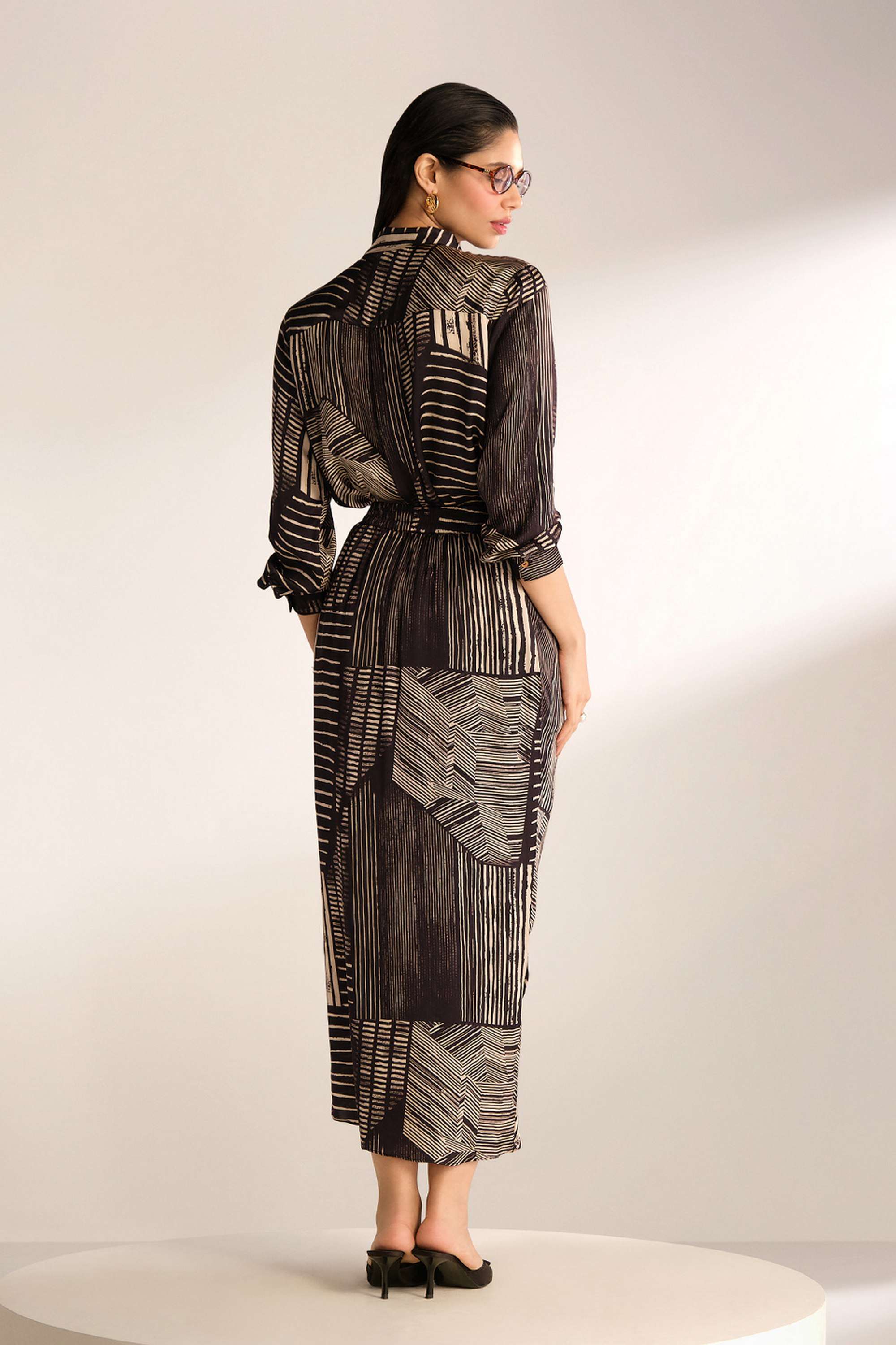 Abstract-Calf-Length-Viscose-Woven-Women-s-Co-Ord-Set