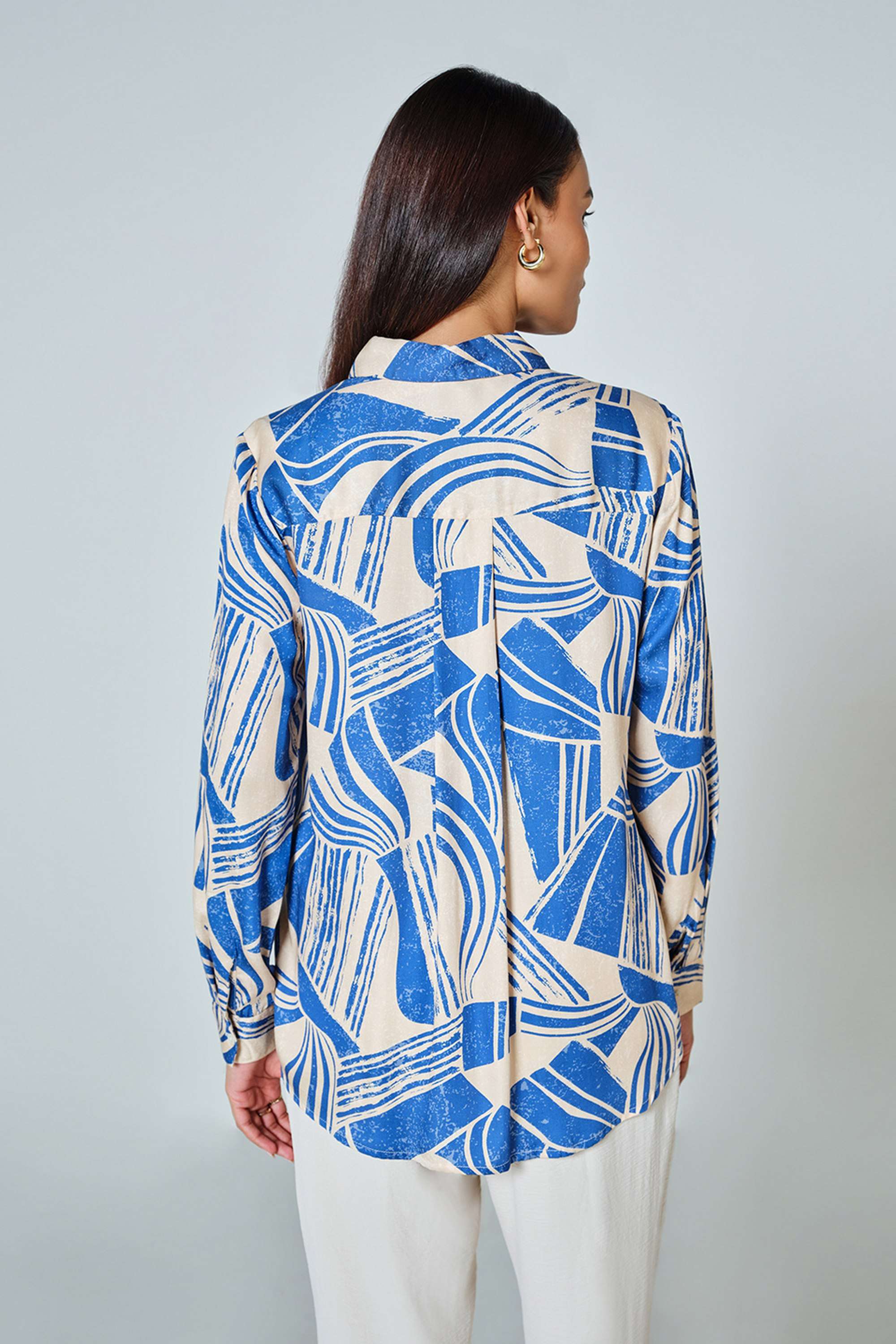 Abstract-Classic-Collar-Modal-Women-s-Formal-Wear-Shirt