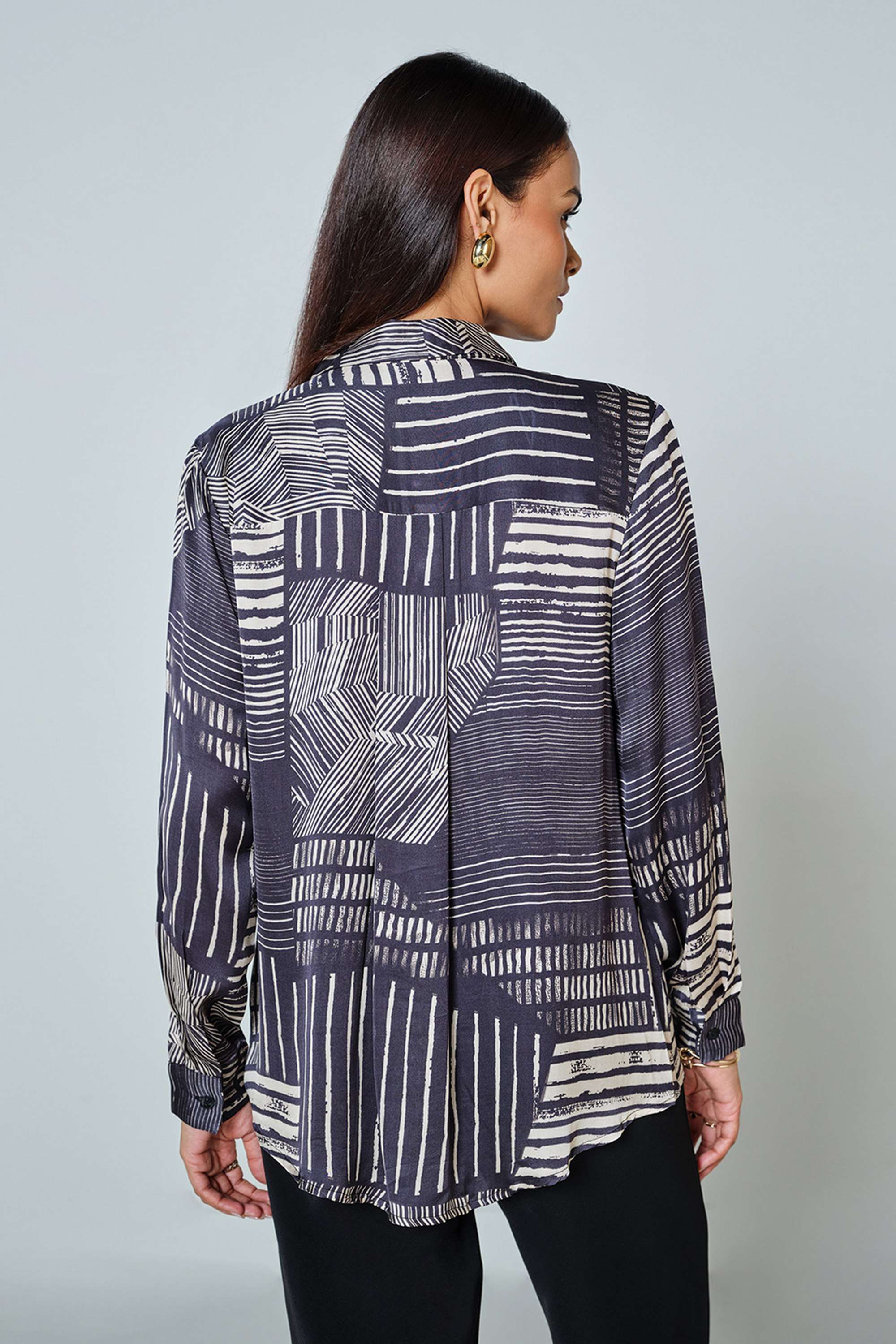 Abstract-Classic-Collar-Modal-Women-s-Formal-Wear-Shirt