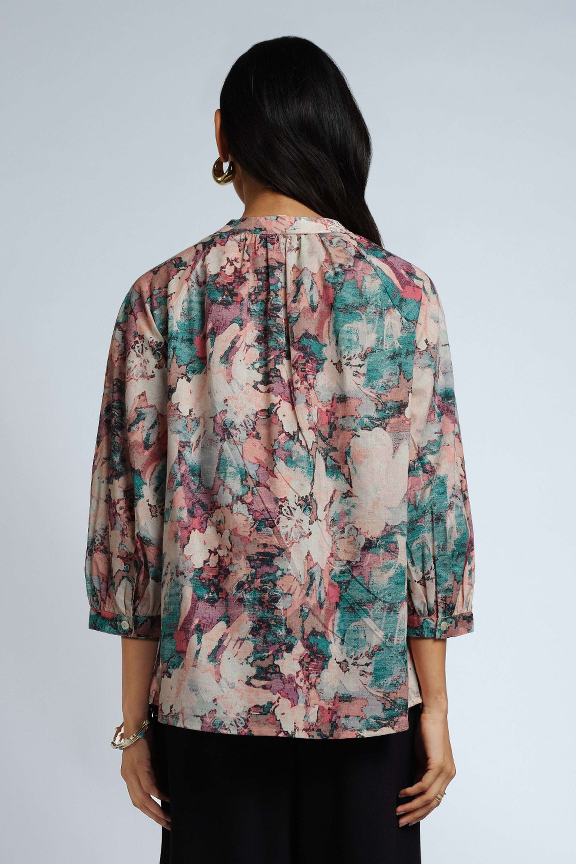 Floral-Viscose-Women-s-Top