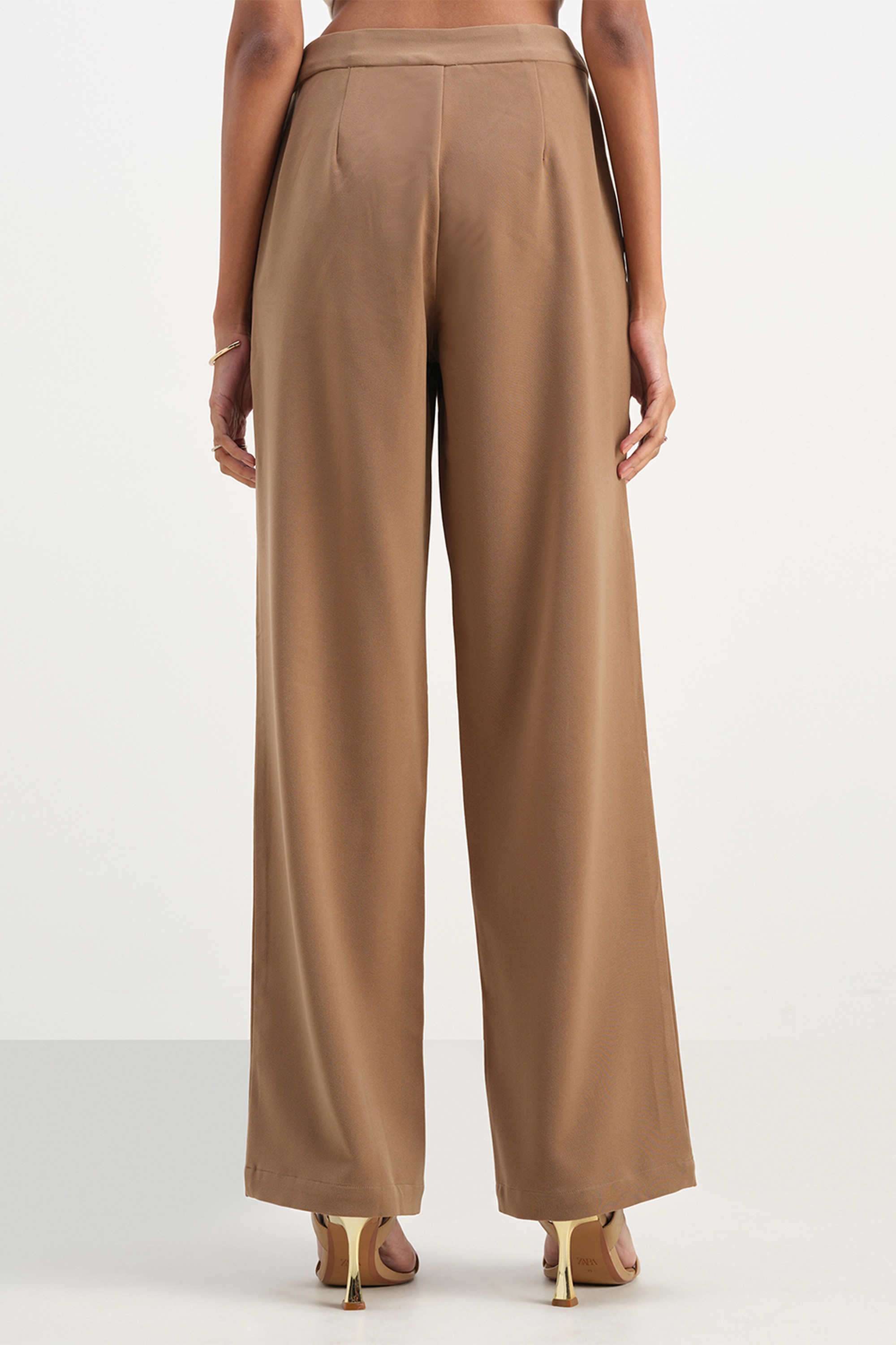 Solid-Skinny-Fit-Blended-Fabric-Women-s-Formal-Wear-Pants