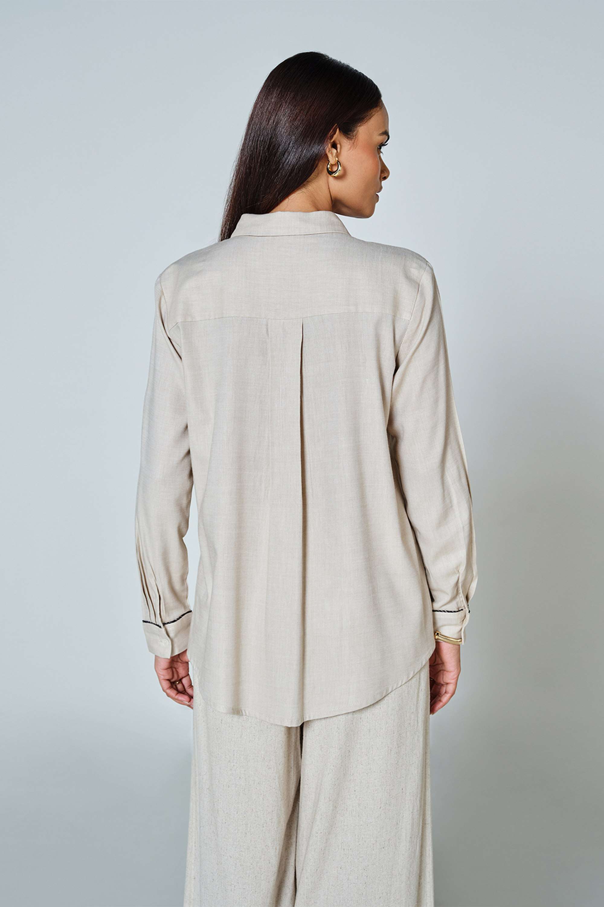 Leaf-Printed-Classic-Collar-Women-s-Formal-Wear-Shirt