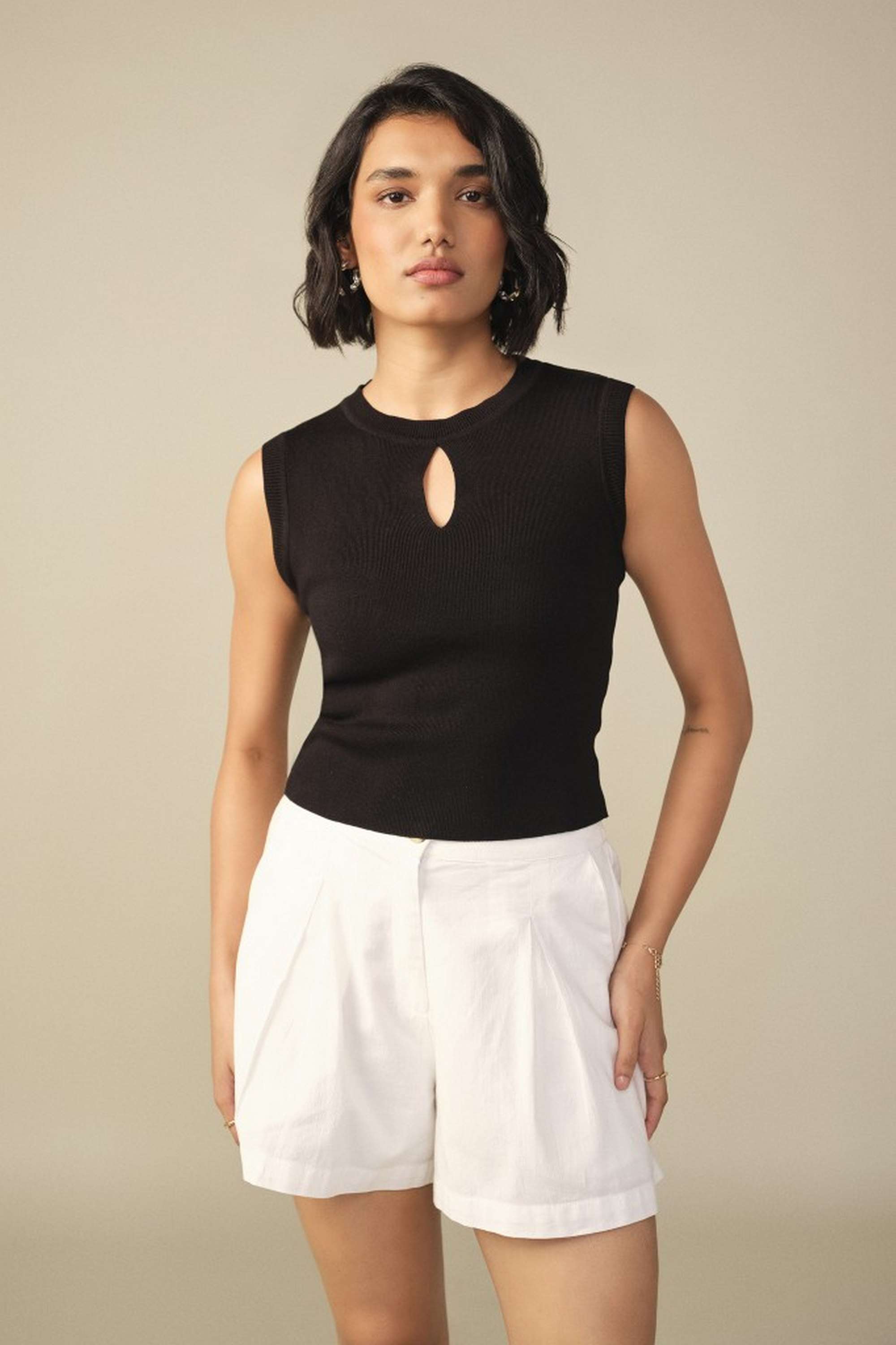 and Solid Viscose Round Neck Women's Top-picture-19