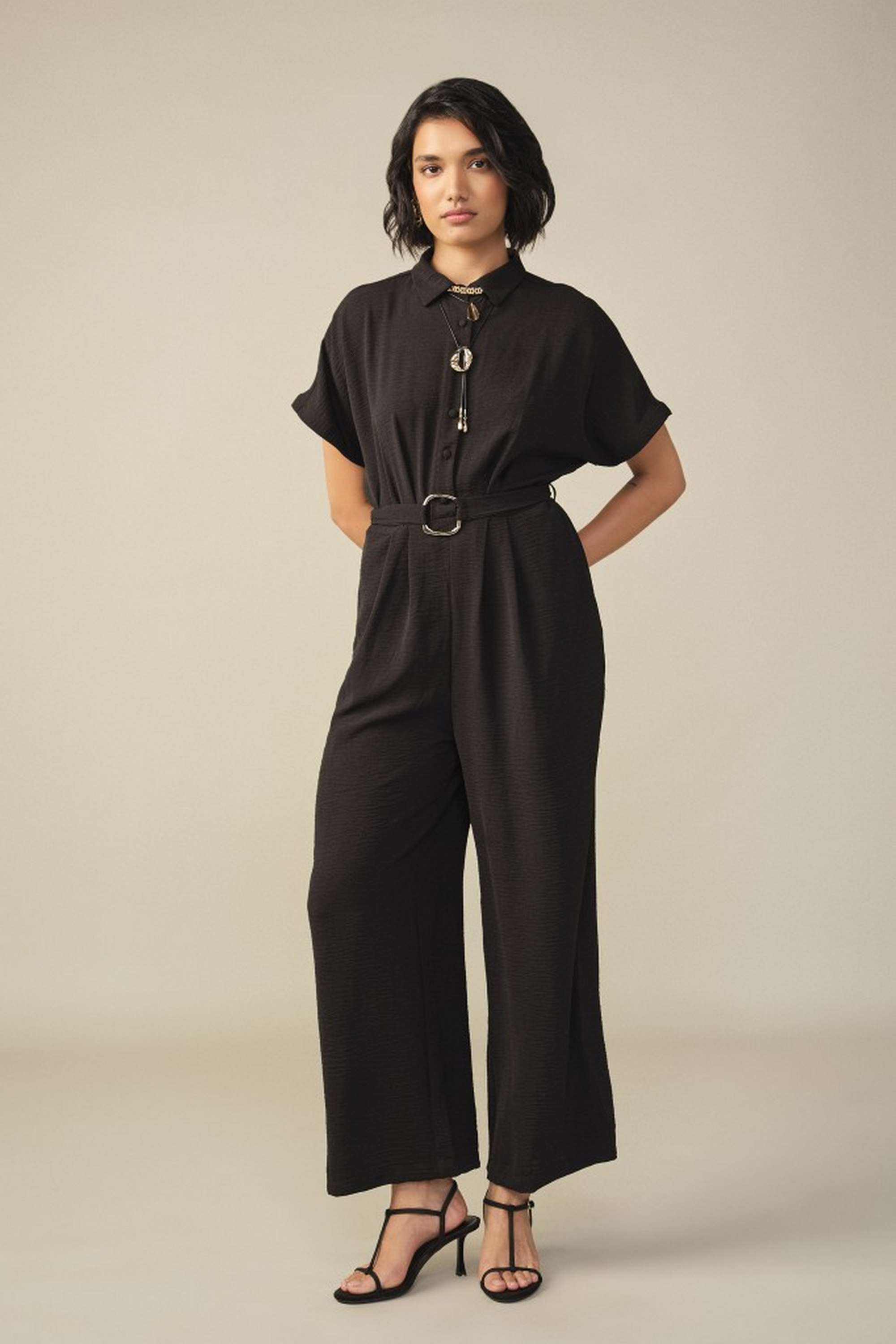 and Solid Cotton Regular Fit Women's Jumpsuit-picture-35
