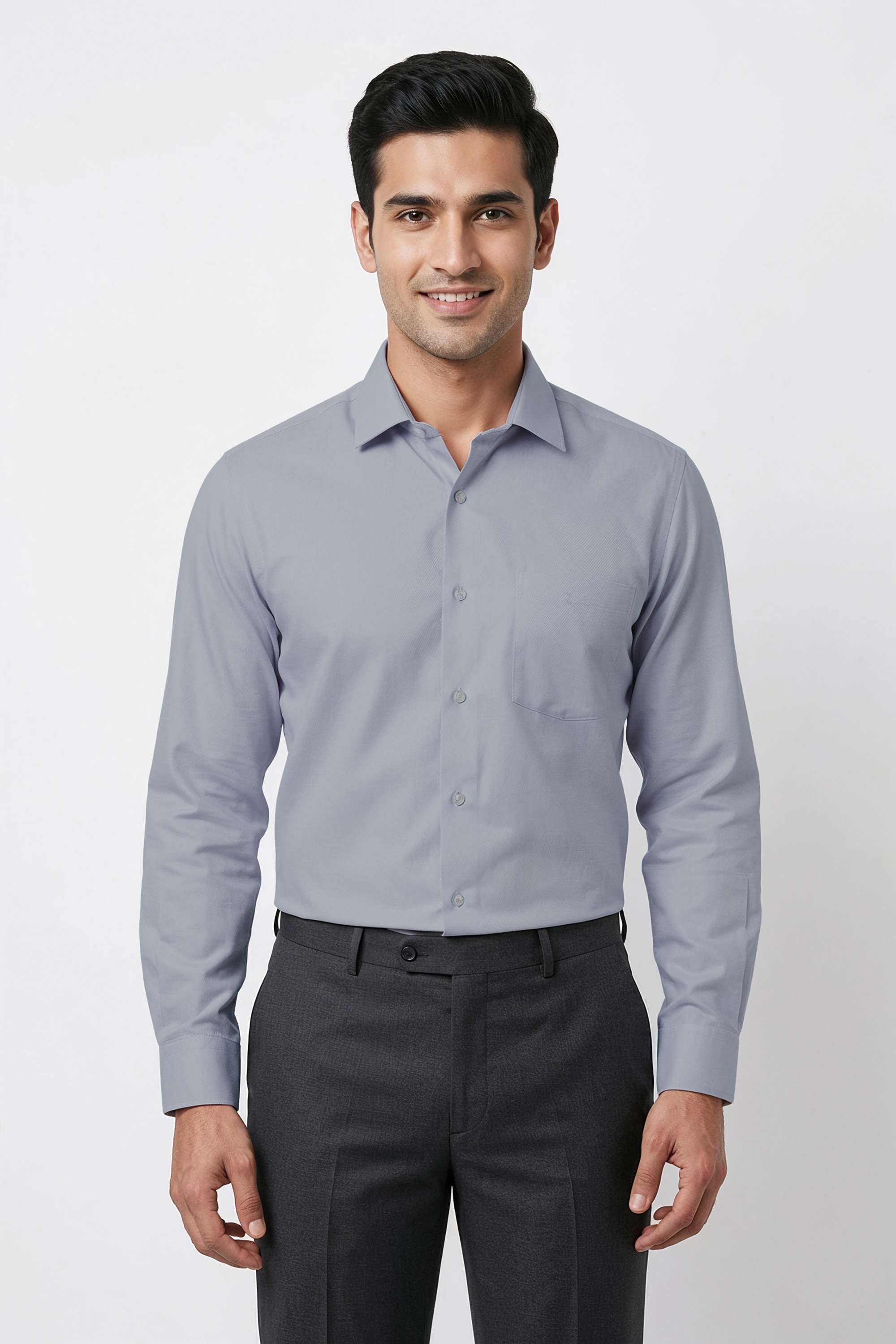 Solid-Cotton-Regular-Fit-Men-s-Formal-Wear-Shirt