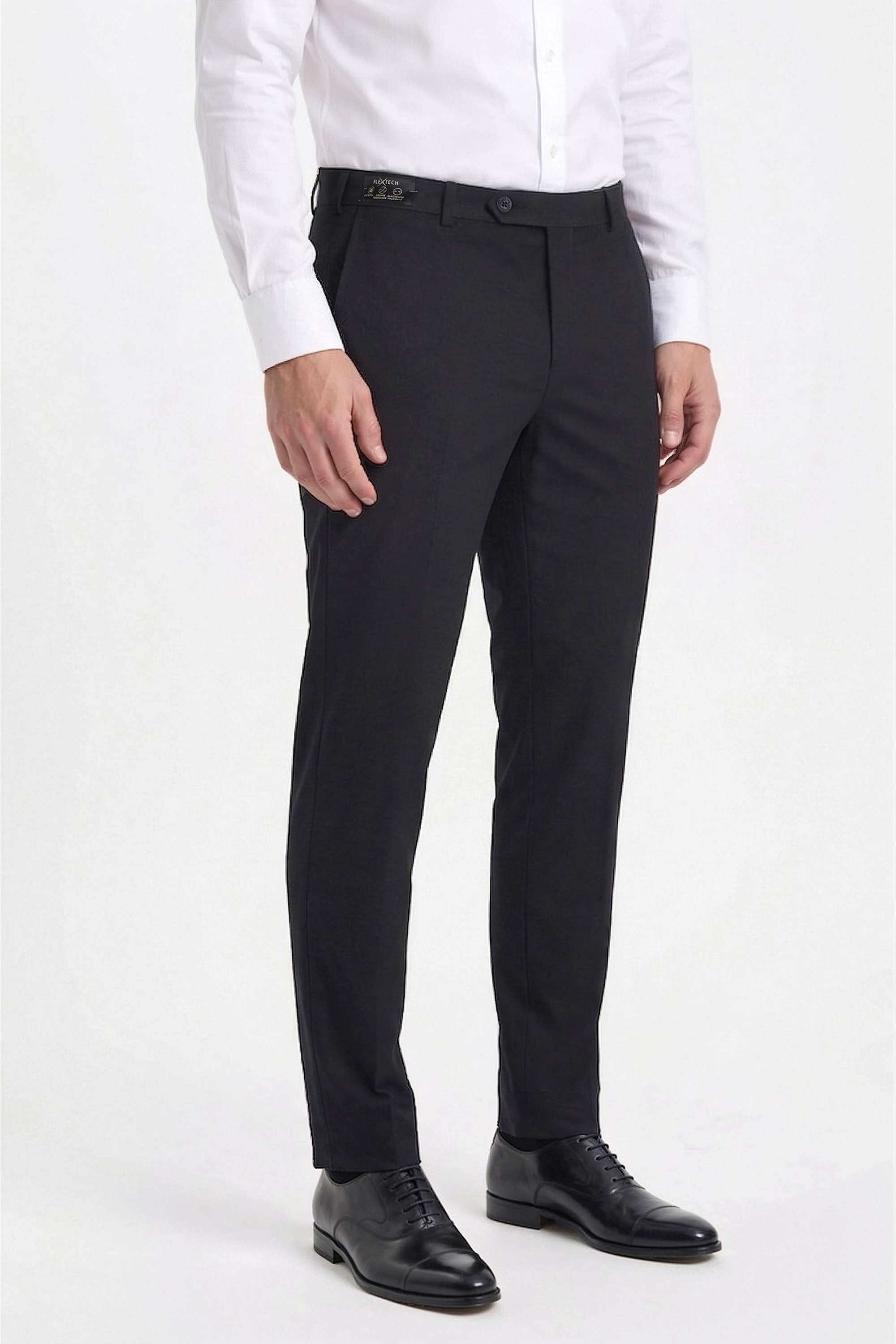Solid-Cotton-Blend-Slim-Fit-Men-s-Trousers