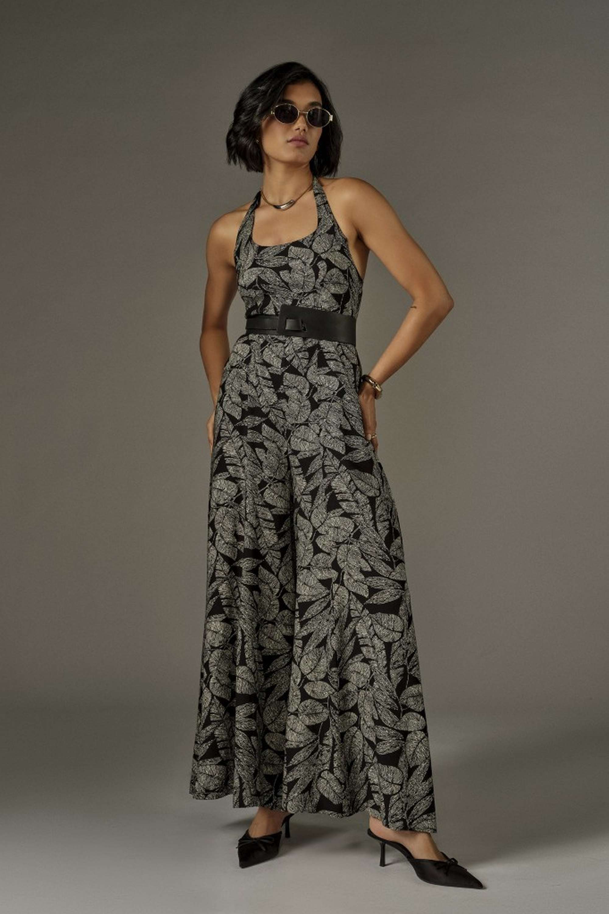 and Floral Cotton Regular Fit Women's Jumpsuit-picture-30