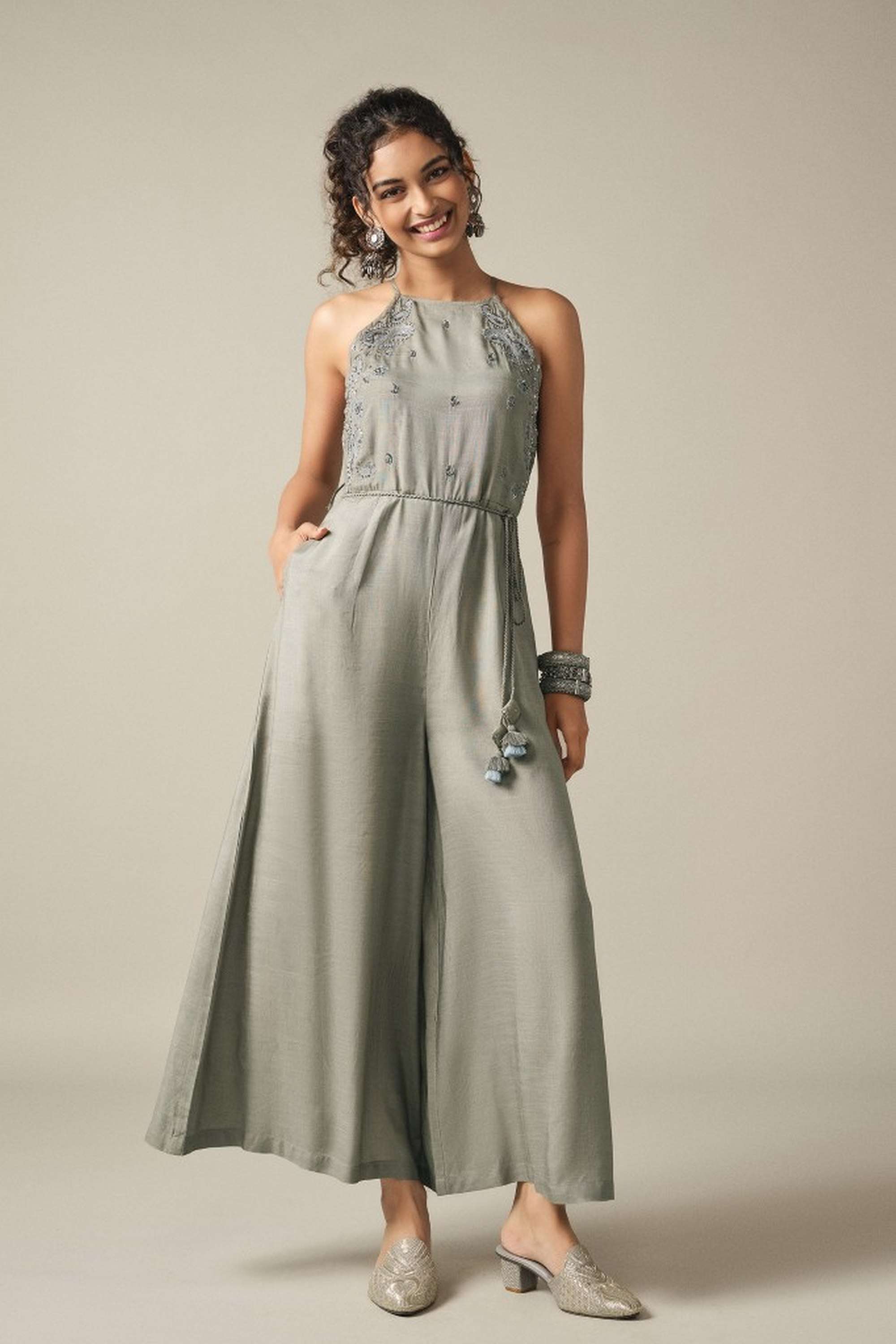global desi Solid Cotton Regular Fit Women's Jumpsuit-picture-22