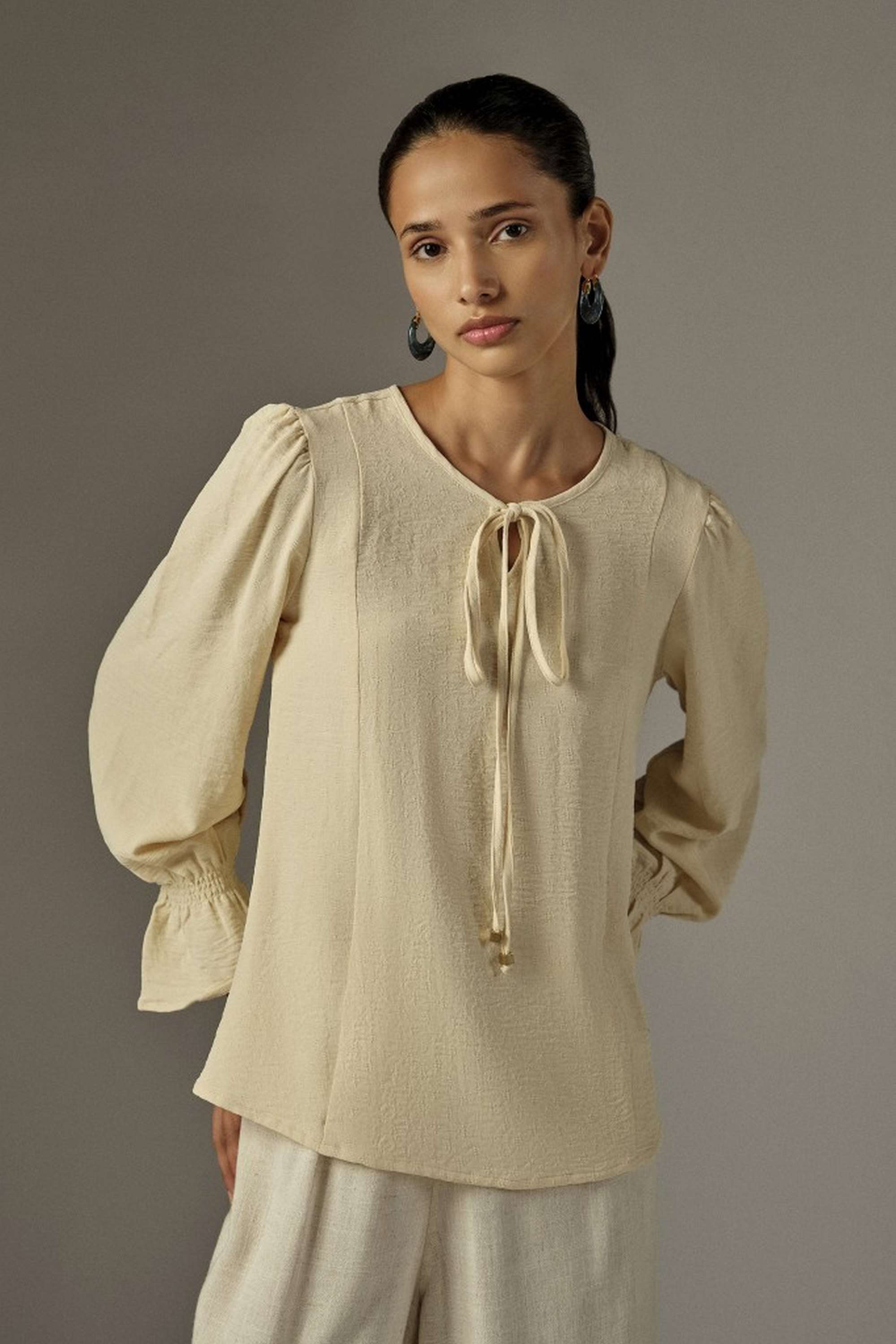and Solid Polyester Round Neck Women's Top-picture-28