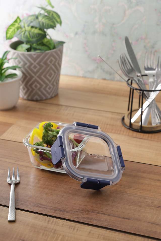 Air-And-Liquid-Tight-Glass-Square-Food-Storage-Container