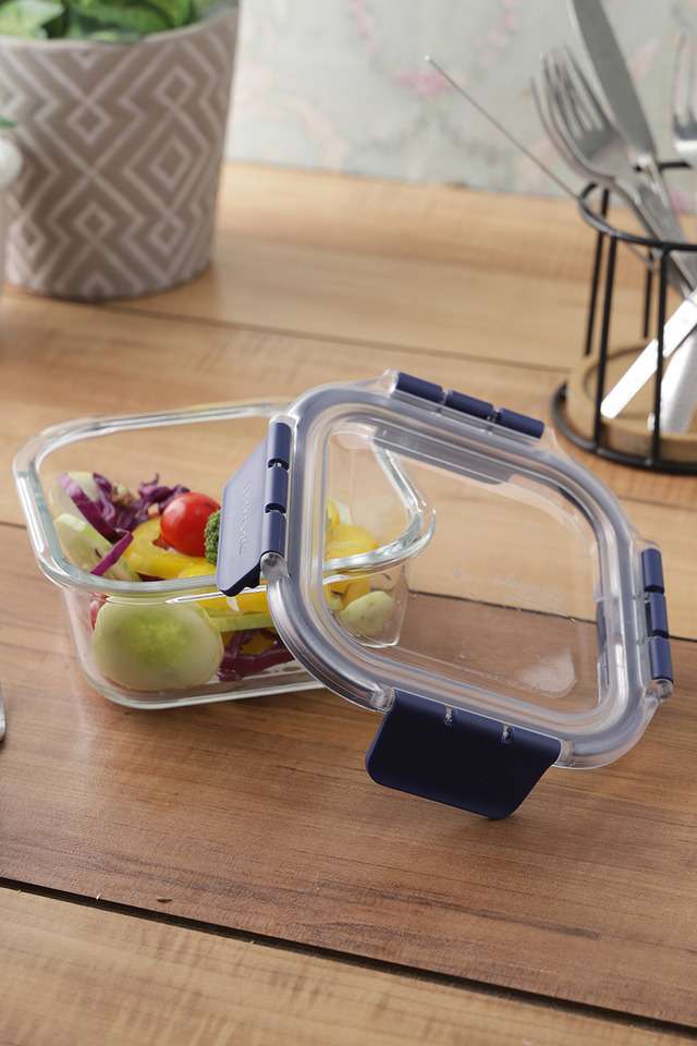 Air-And-Liquid-Tight-Glass-Square-Food-Storage-Container