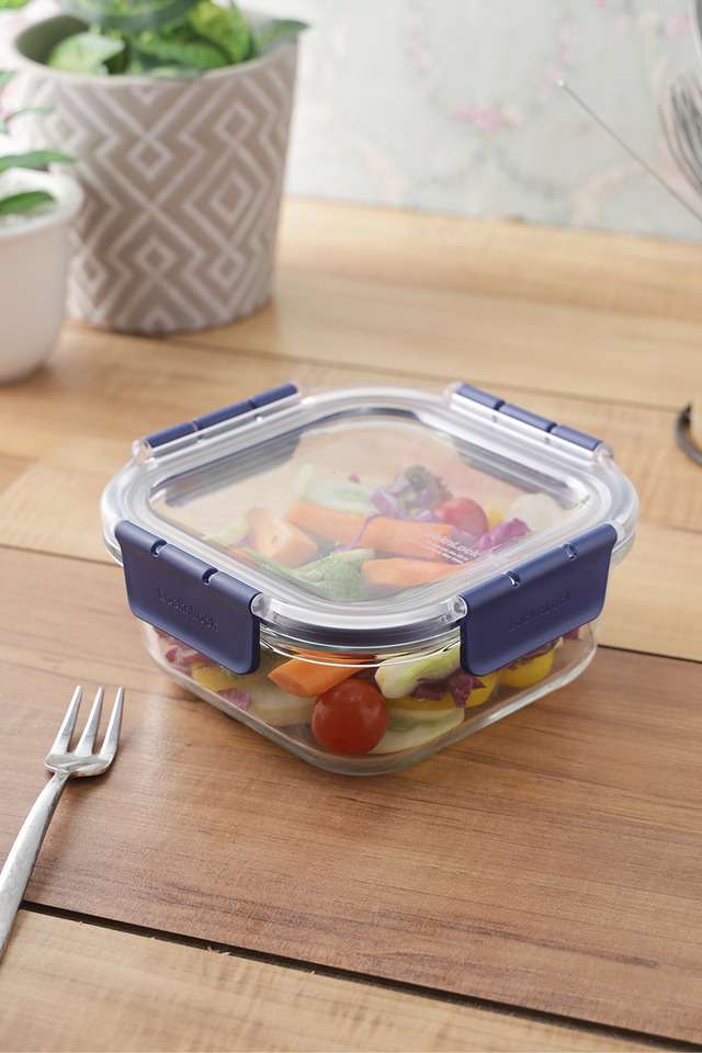 Air-And-Liquid-Tight-Glass-Square-Food-Storage-Container