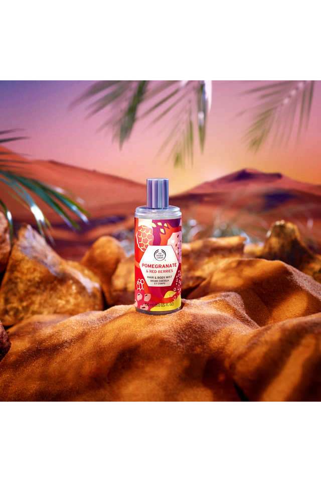 Red Berries Body Shop Hair And Body Mist THE BODY SHOP Pomegranate