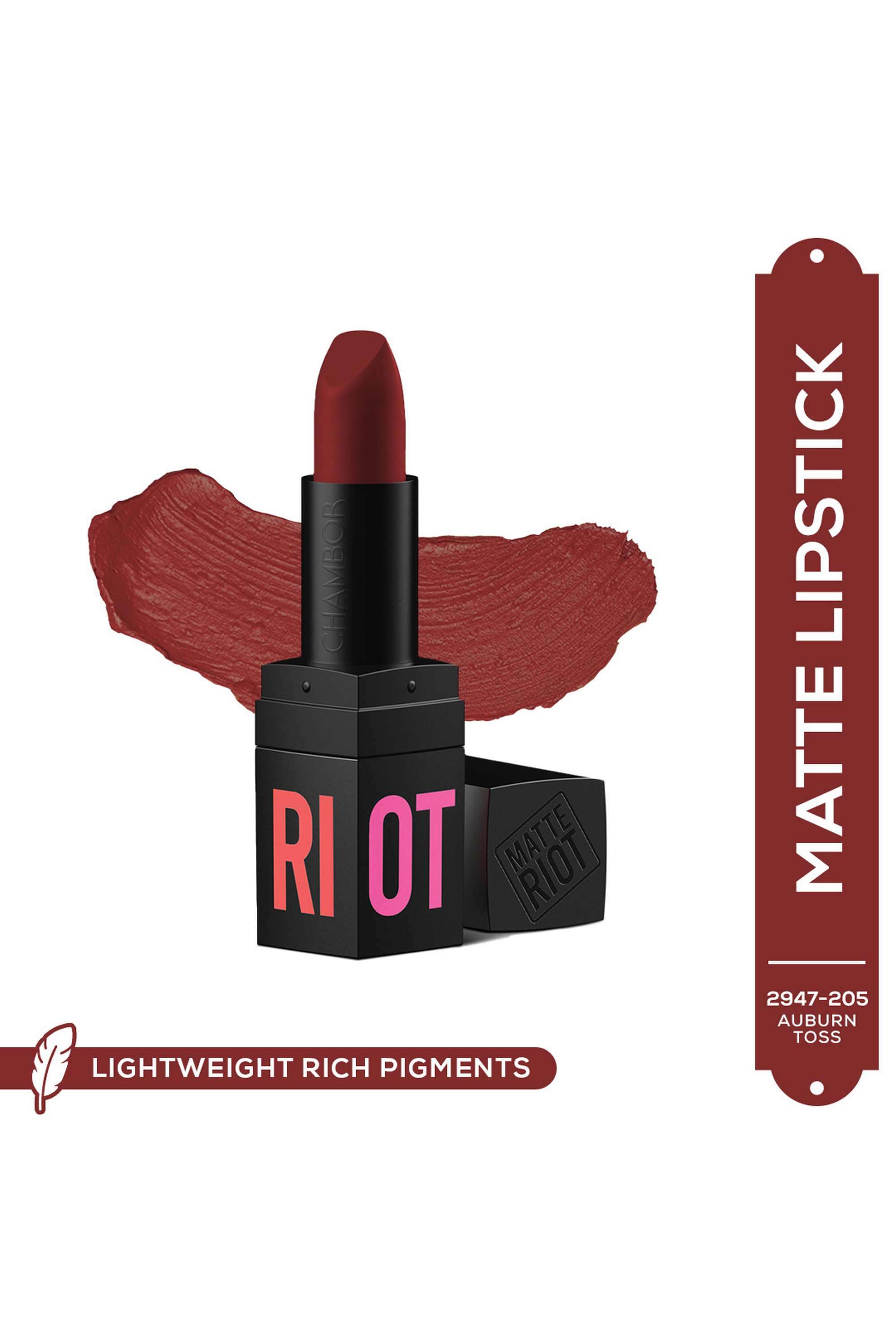 Matte-Riot-Lipstick---205-Auburn-Toss -4.5-gm