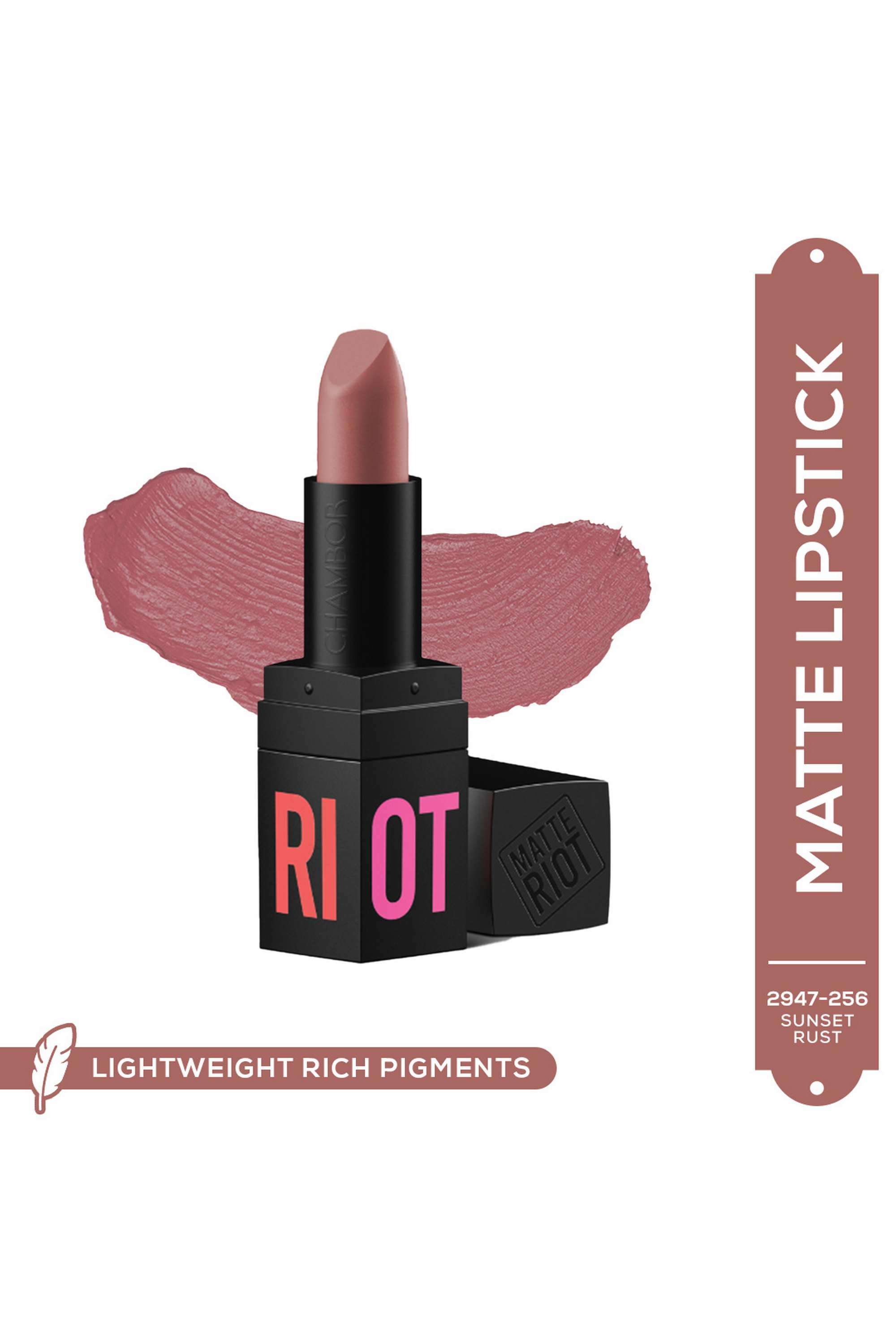 Matte-Riot-Lipstick---256-Sunset-Rust -4.5-gm