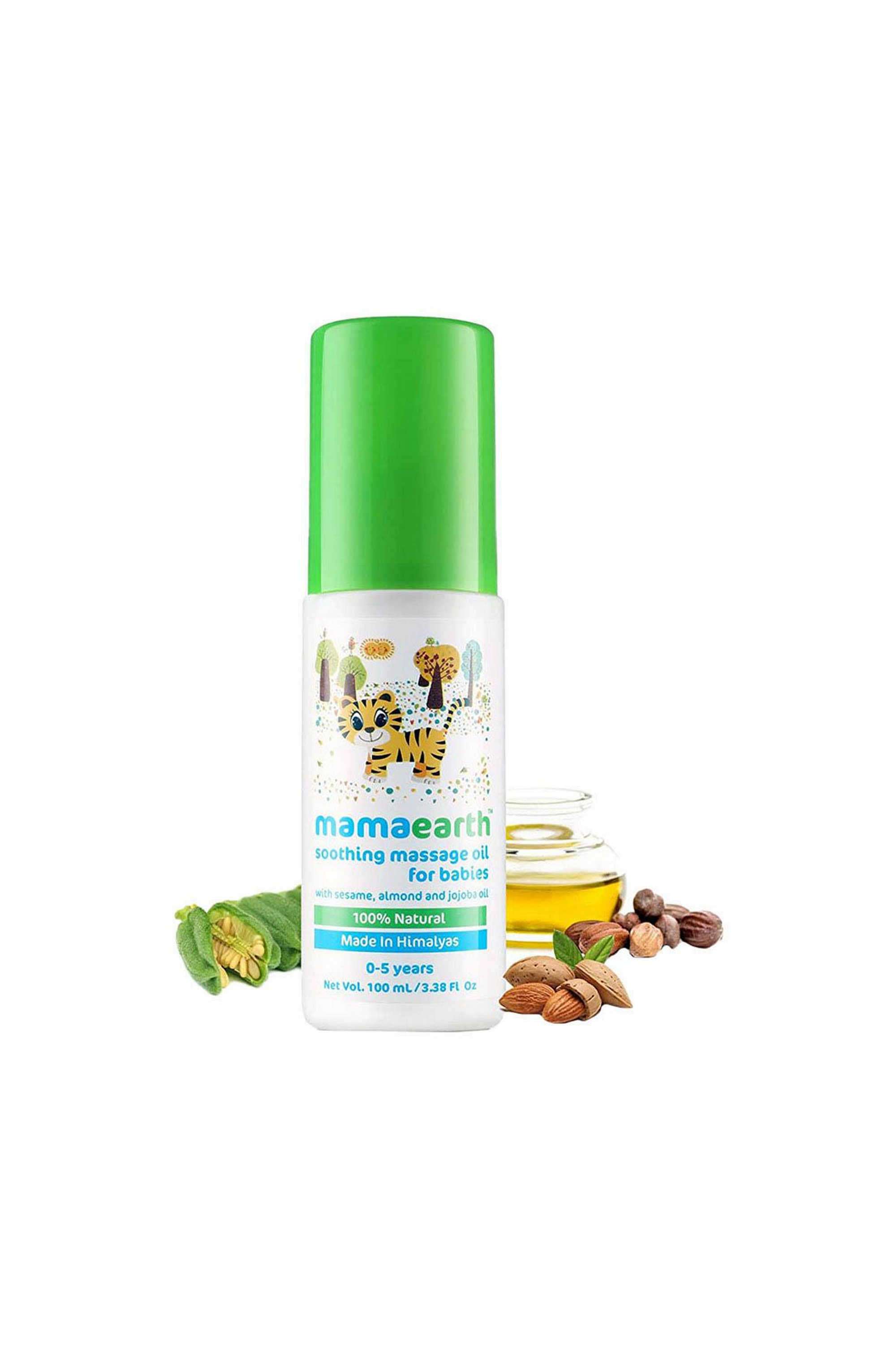Soothing-Massage-Oil-For-Babies-With-Sesame -Almond-&-Jojoba-Oil---100-ml