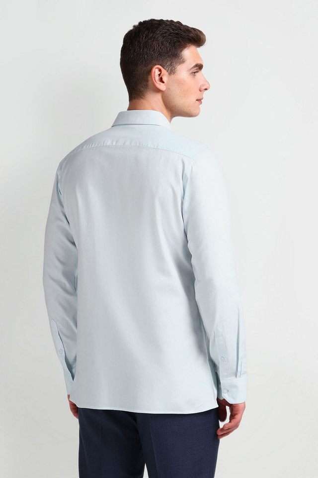 Buy Arrow blue Structured Cotton Regular Fit Men's Formal Wear Shirt |  Shoppers Stop