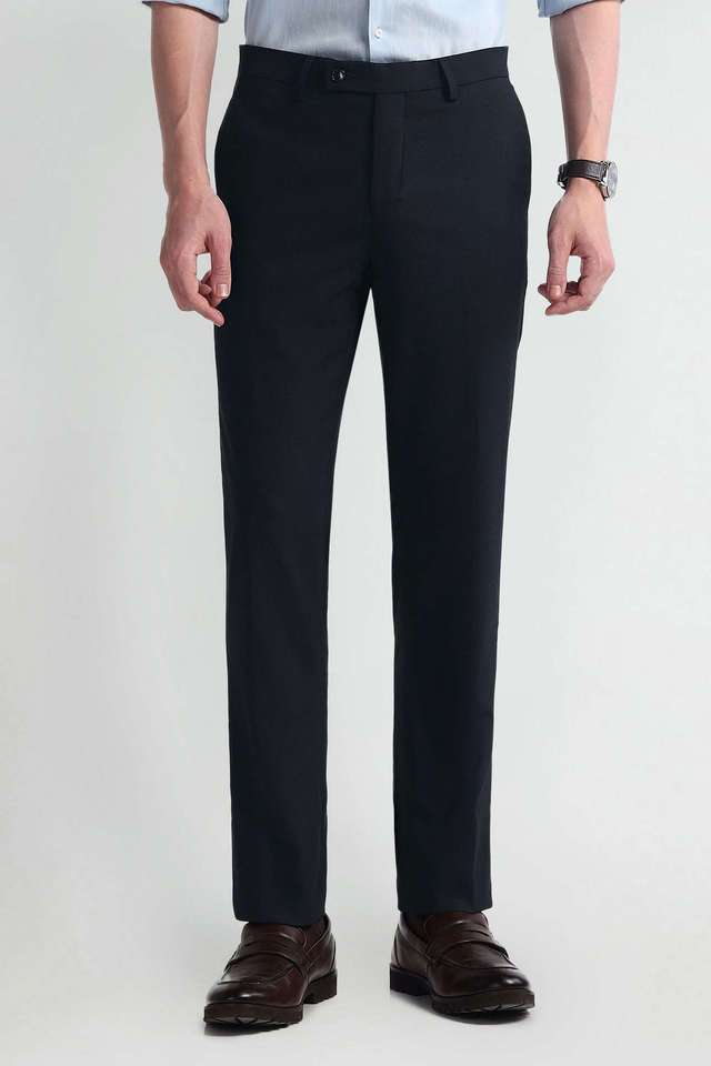 Textured-Polyester-Regular-Fit-Men-Trousers