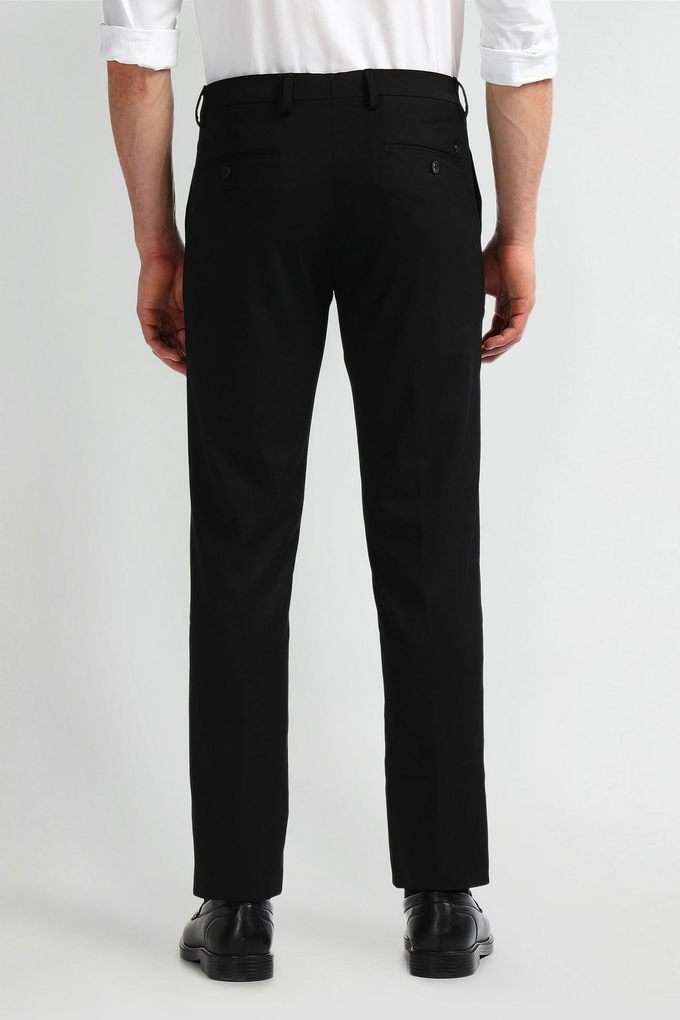 Structured-Polyester-Tapered-Fit-Men-s-Formal-Wear-Trousers
