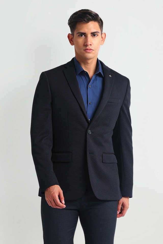Structured-Polyester-Slim-Fit-Men-s-Formal-Wear-Blazer