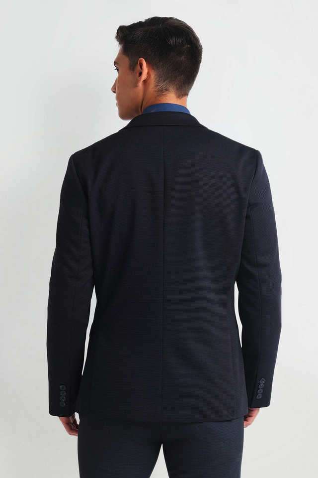 Structured-Polyester-Slim-Fit-Men-s-Formal-Wear-Blazer