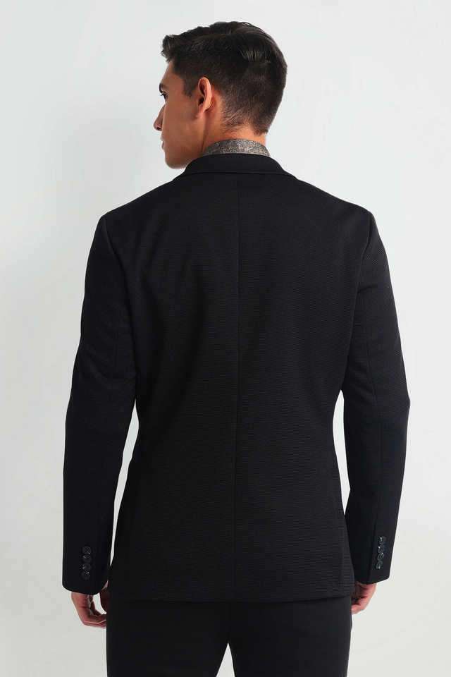 Structured-Polyester-Slim-Fit-Men-s-Formal-Wear-Blazer