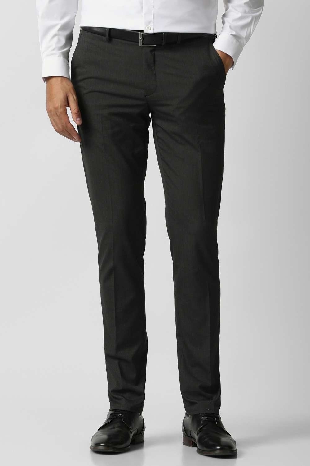 Textured-Blended-Fabric-Slim-Fit-Men-Trousers