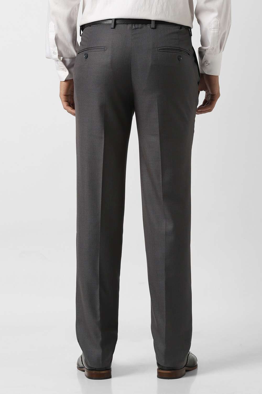 Textured-Polyester-Blend-Slim-Fit-Men-s-Formal-Wear-Trousers