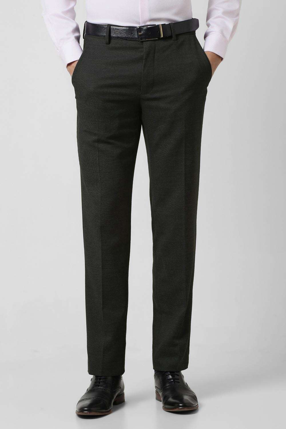 Textured-Blended-Fabric-Slim-Fit-Men-Trousers