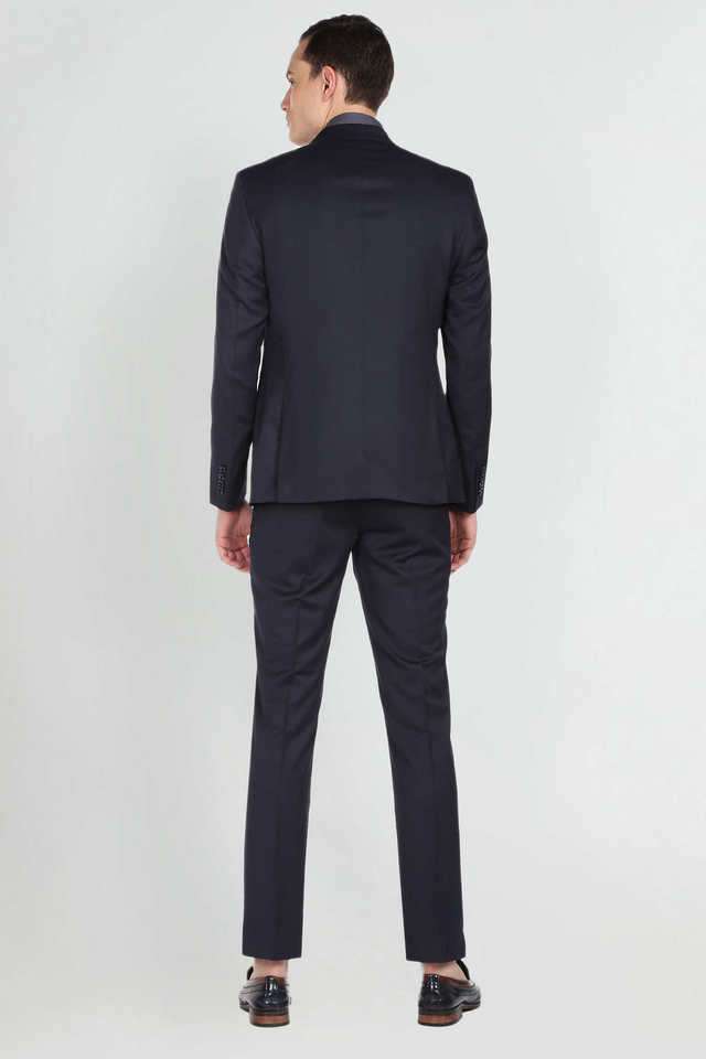 Solid-Polyester-Regular-Fit-Men-s-Casual-Suit