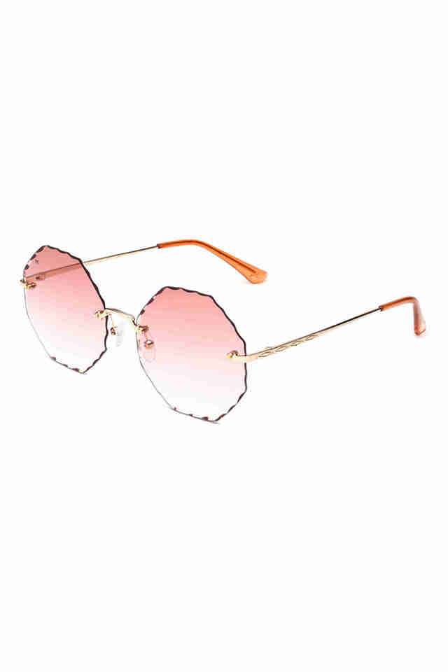 Women-Full-Rim-Non-Polarized-Round-Sunglasses-7636-C2-58-S-with-Case
