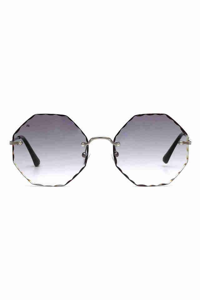 Women-Full-Rim-Non-Polarized-Round-Sunglasses-7636-C3-58-S-with-Case