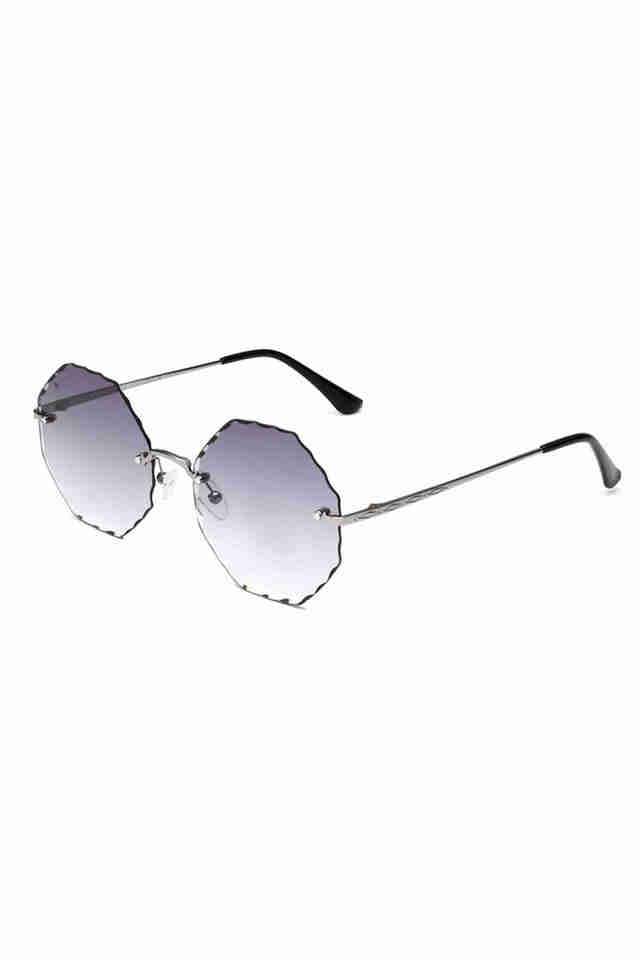Women-Full-Rim-Non-Polarized-Round-Sunglasses-7636-C3-58-S-with-Case