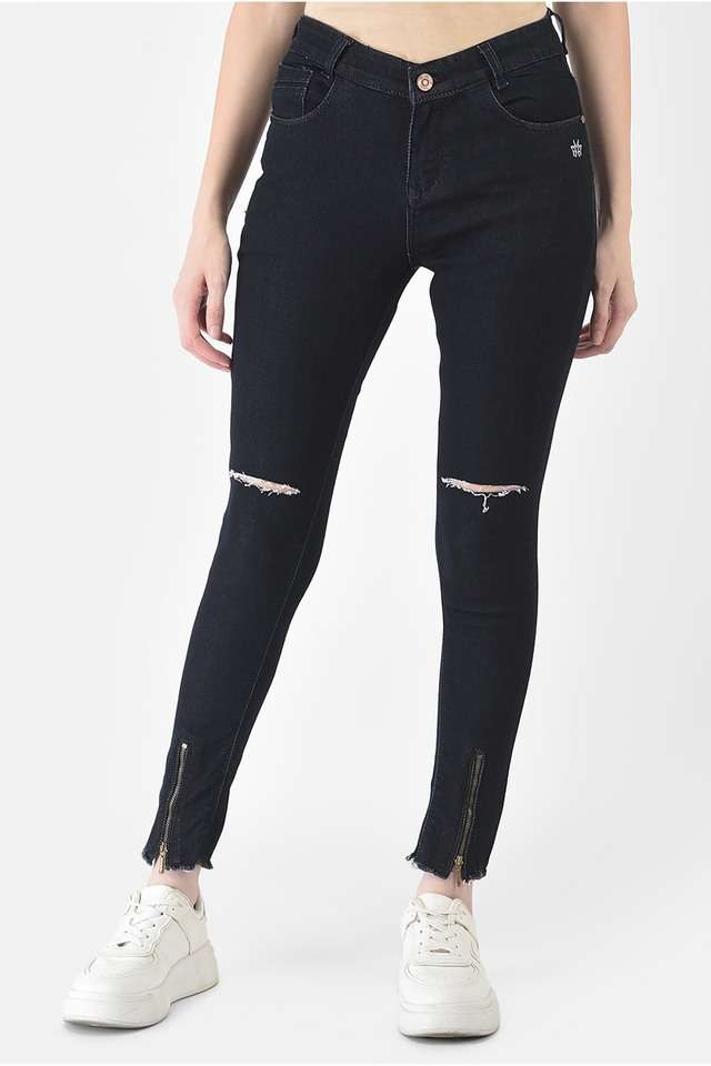 crimsoune club Solid Cotton Blend Skinny Fit Women's Jeans-picture-31