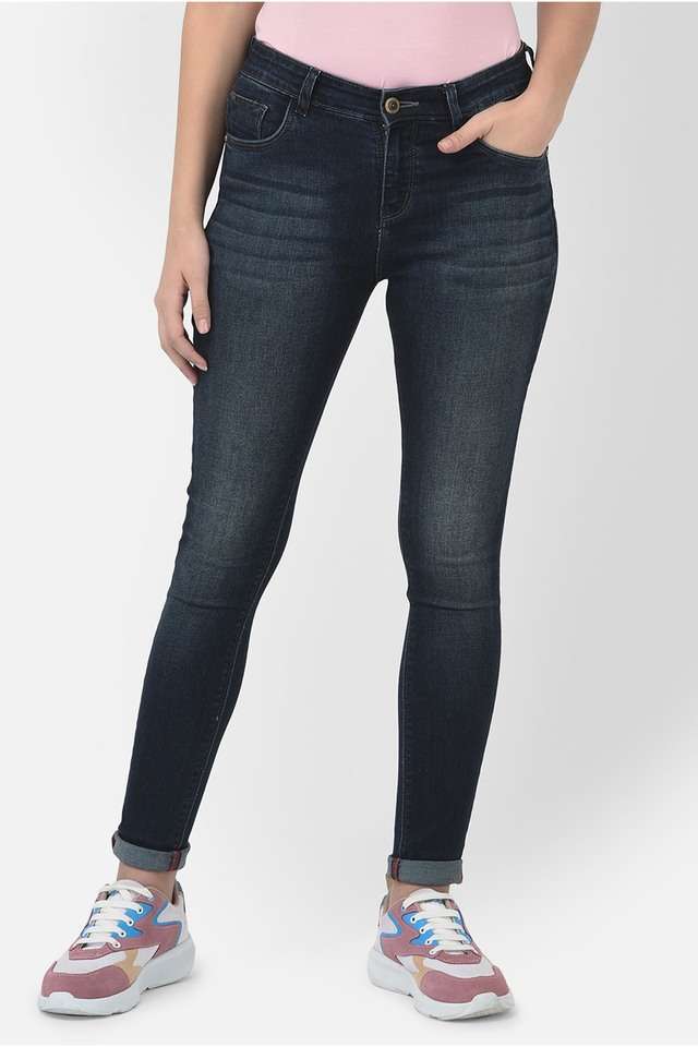 crimsoune club Solid Cotton Blend Skinny Fit Women's Jeans-picture-11