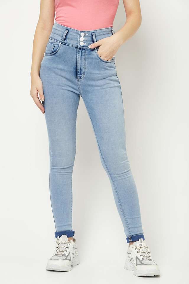 crimsoune club Clean Look Cotton Blend Skinny Fit Womens Jeans-picture-19