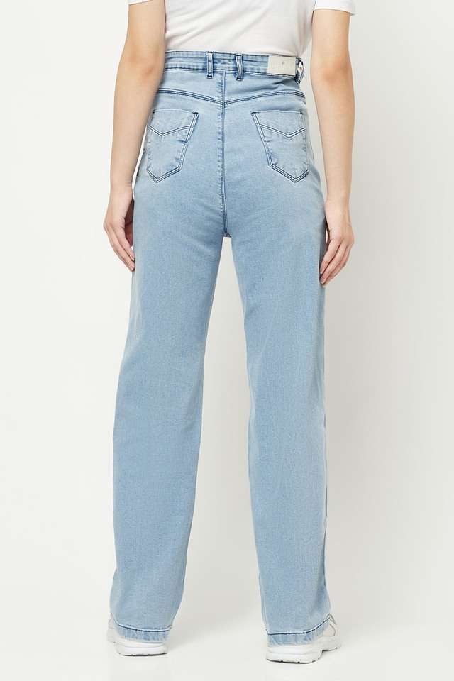 Clean-Look-Cotton-Blend-Relaxed-Fit-Womens-Jeans