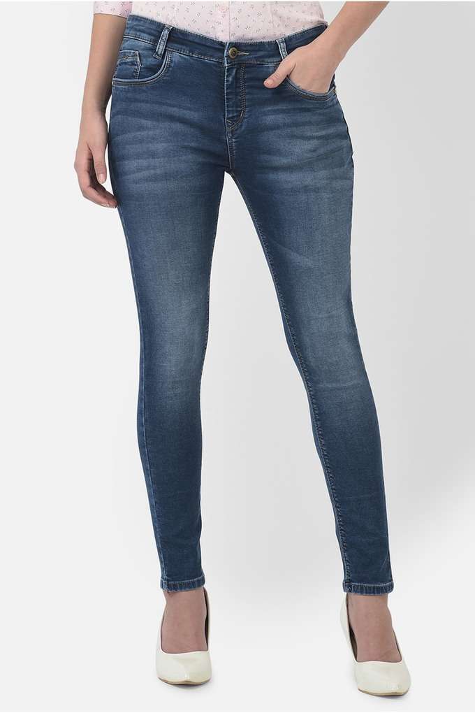 crimsoune club Solid Cotton Blend Skinny Fit Women's Jeans-picture-34