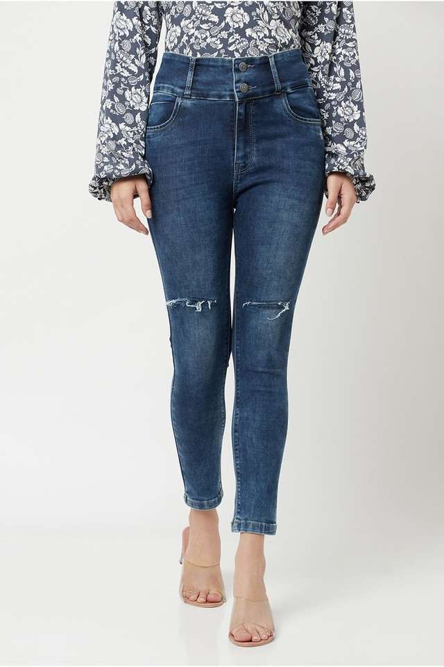 crimsoune club Solid Cotton Blend Skinny Fit Women's Jeans-picture-32