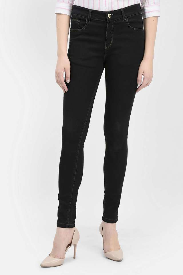 crimsoune club Mid Rise Cotton Blend Slim Fit Women's Jeans-picture-31