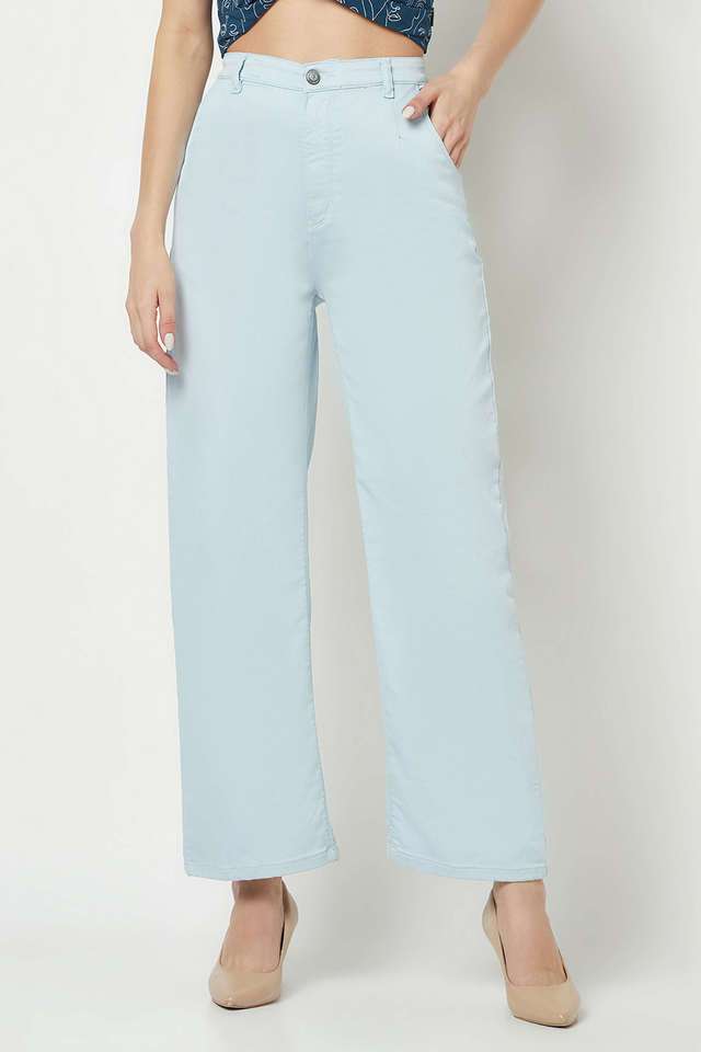 crimsoune club Mid Rise Cotton Blend Straight Fit Women's Jeans-picture-14