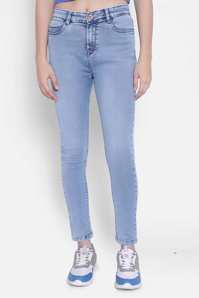 crimsoune club Light Wash Cotton Blend Slim Fit Women's Jeans-picture-39